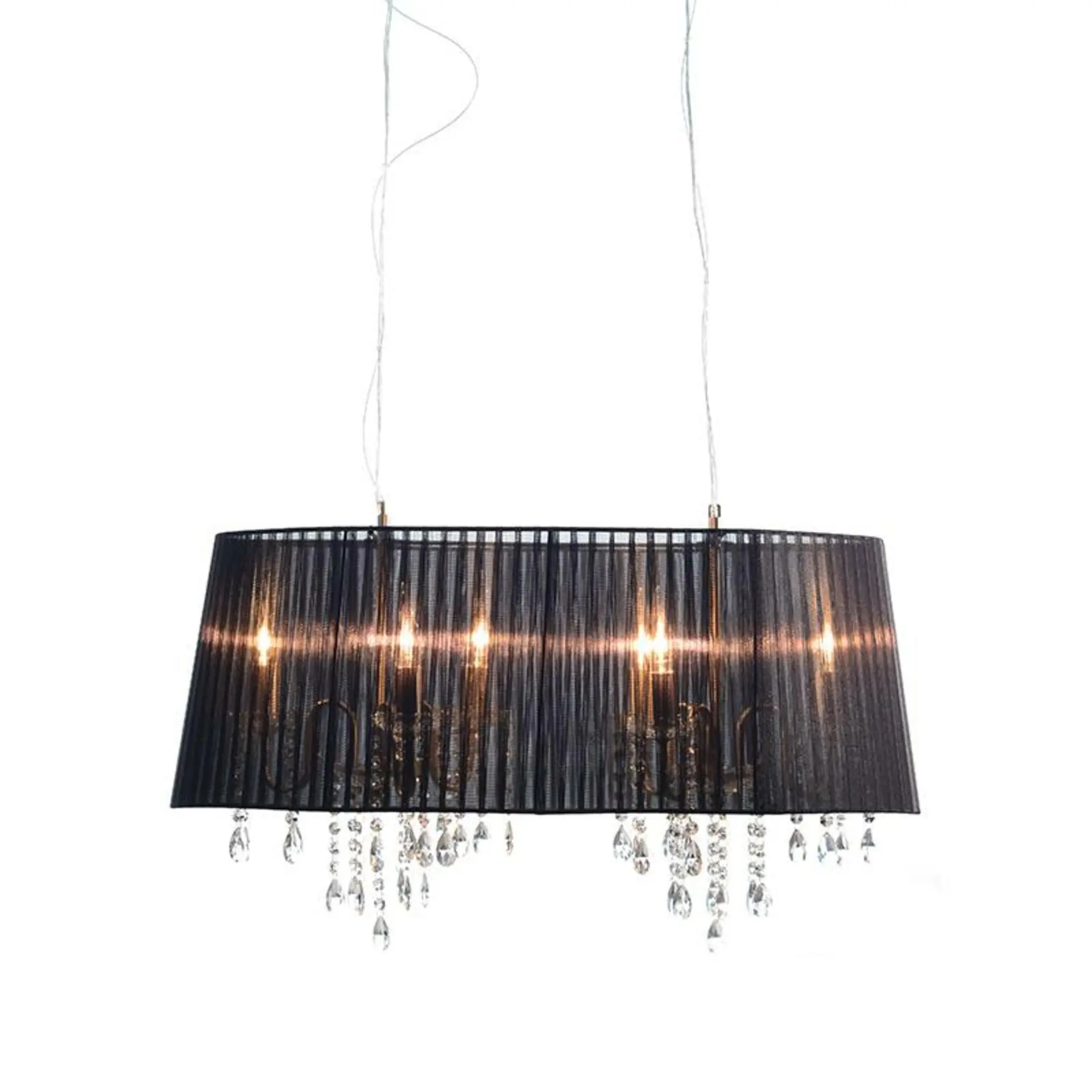 ACA Lighting Textile závěsné svítidlo 2P800BK