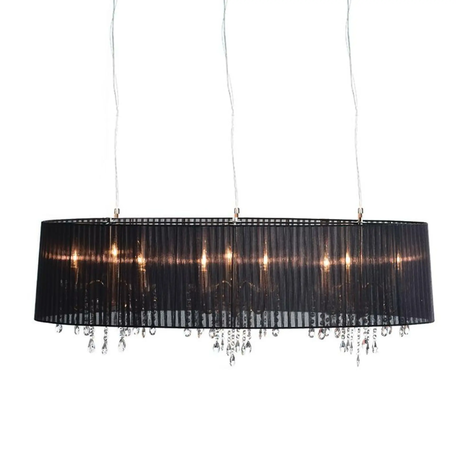 ACA Lighting Textile závěsné svítidlo 3P1200BK