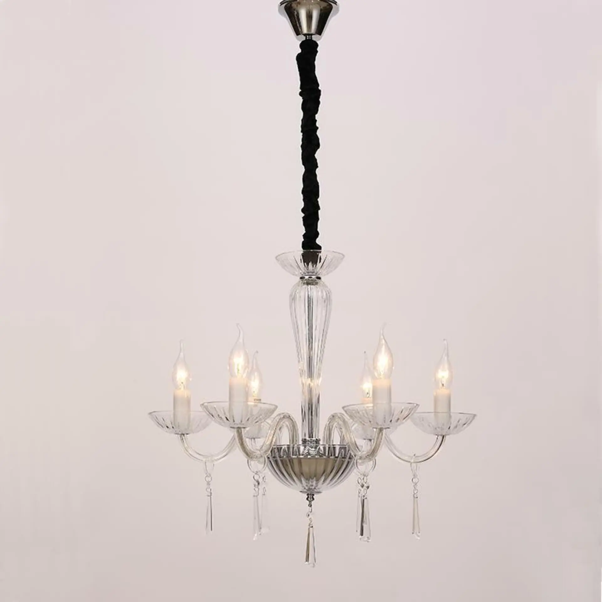ACA Lighting Crystal závěsné svítidlo BLK80286PCC