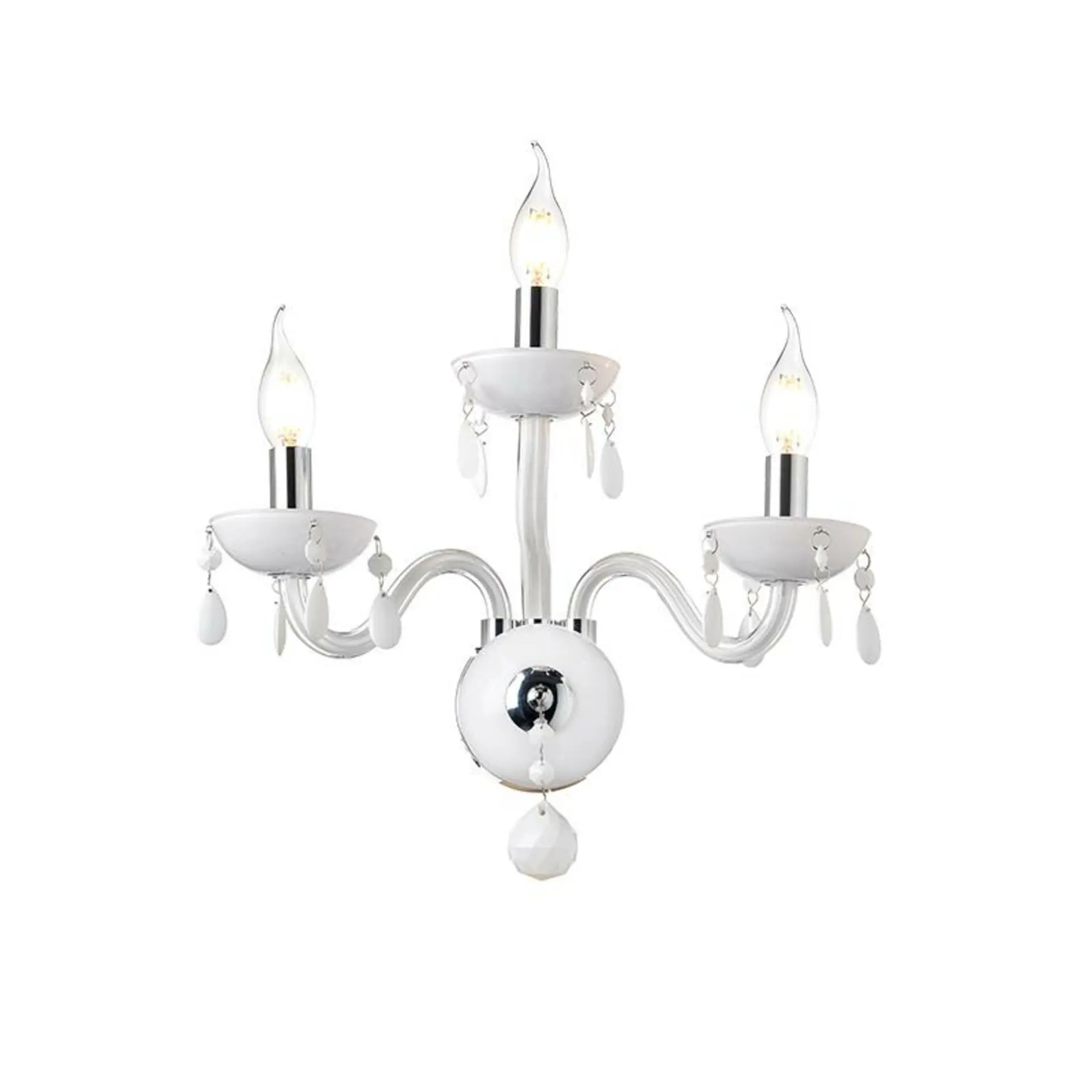 ACA Lighting Crystal nástěnné svítidlo BLK82043WWC