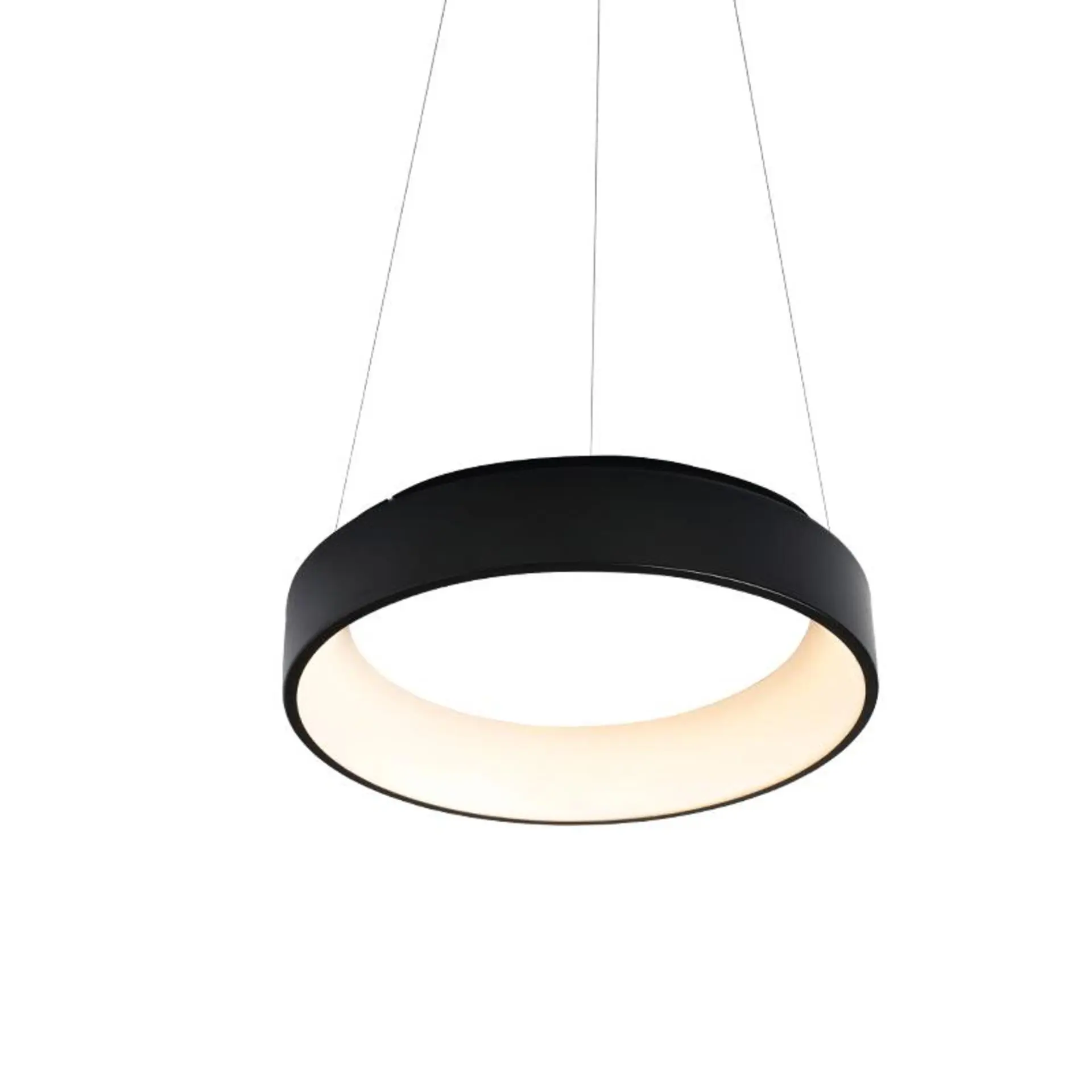 ACA Lighting závěsné svítidlo LED 48W CCT 5350lm APOLLO černý kov BR81LEDP60BKCCT