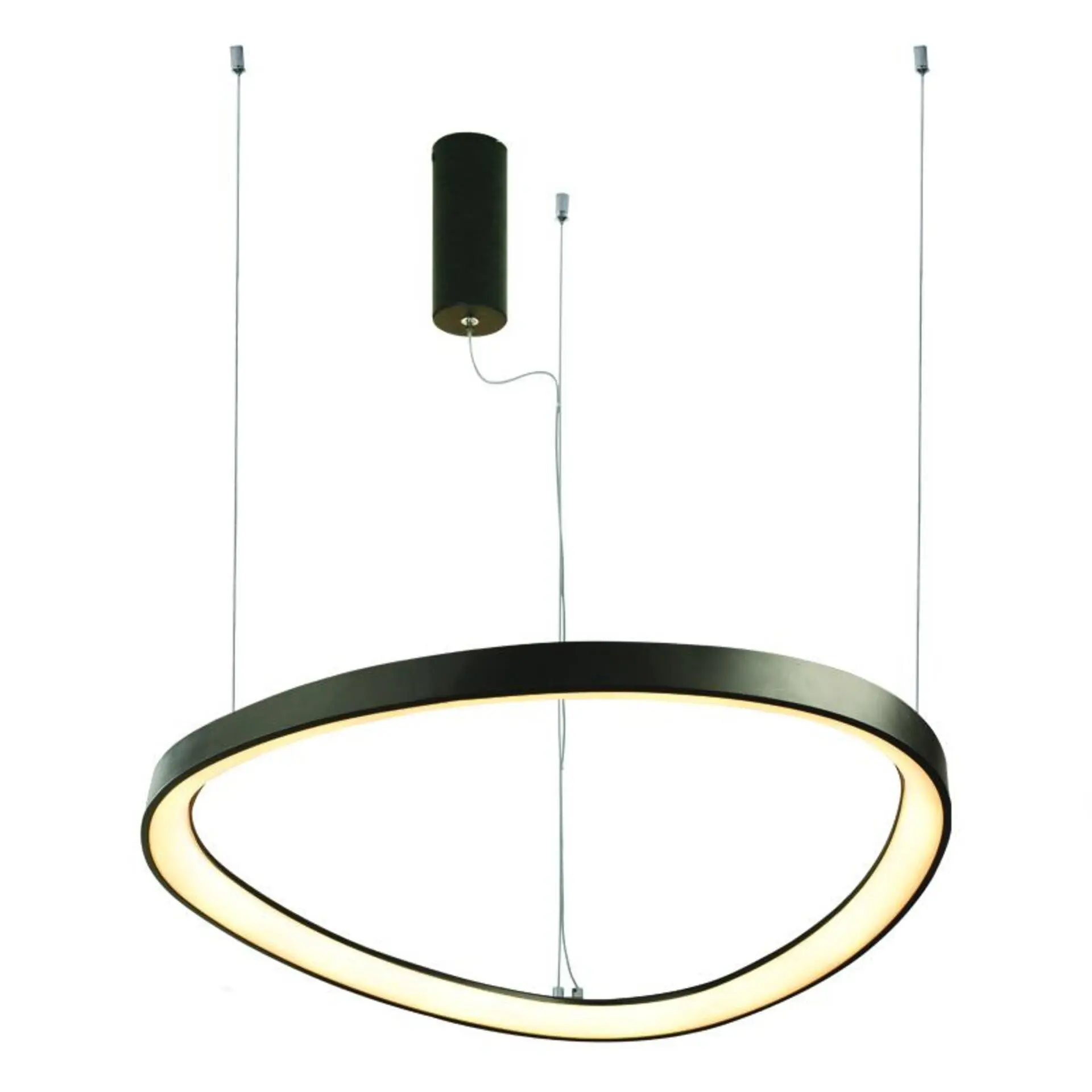 ACA Lighting závěsné svítidlo LED 33W CCT 3000lm HARMONY černá, hliník IP20 BR97LEDP40BKCCT