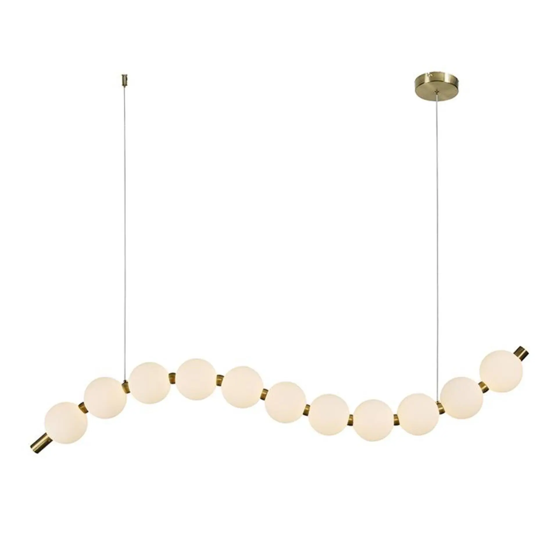 ACA Lighting závěsné svítidlo LOLLY LED 16W 1200lm 3000K IP20 zlatý hliník + akryl HM238LEDP11
