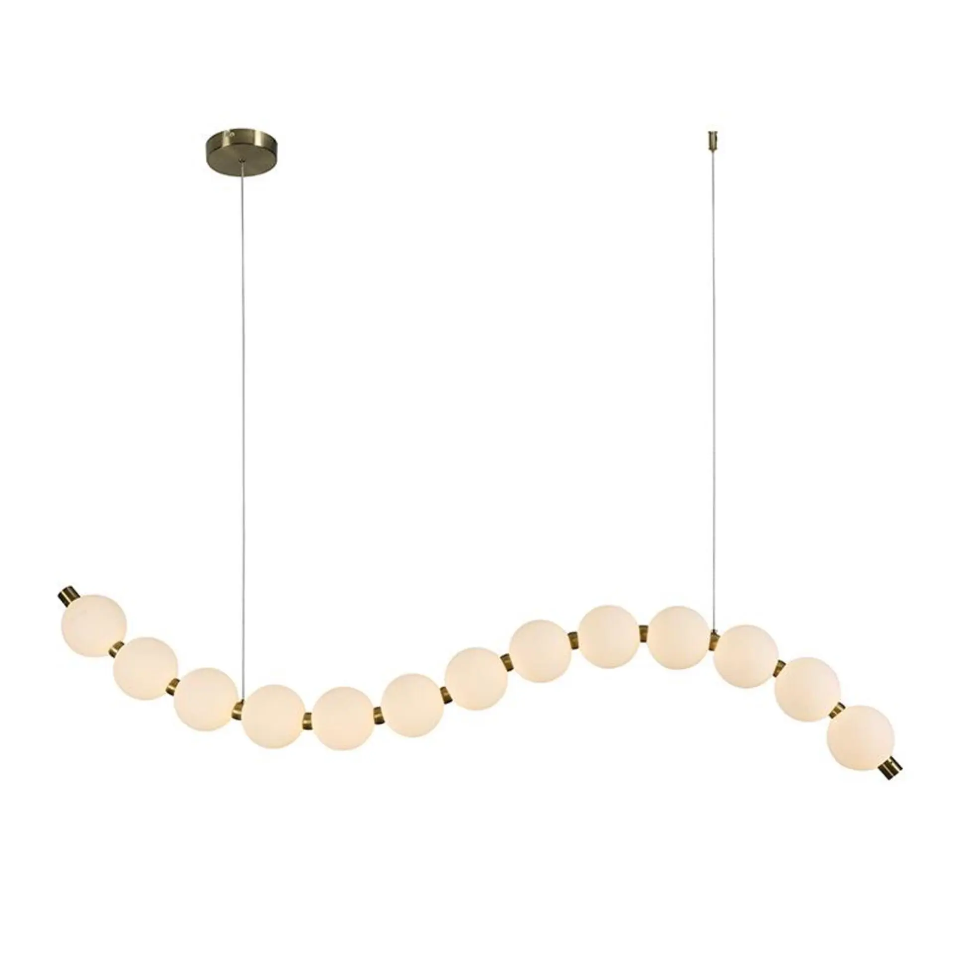ACA Lighting závěsné svítidlo LOLLY LED 20W 1500lm 3000K IP20 zlatý hliník + akryl HM238LEDP13
