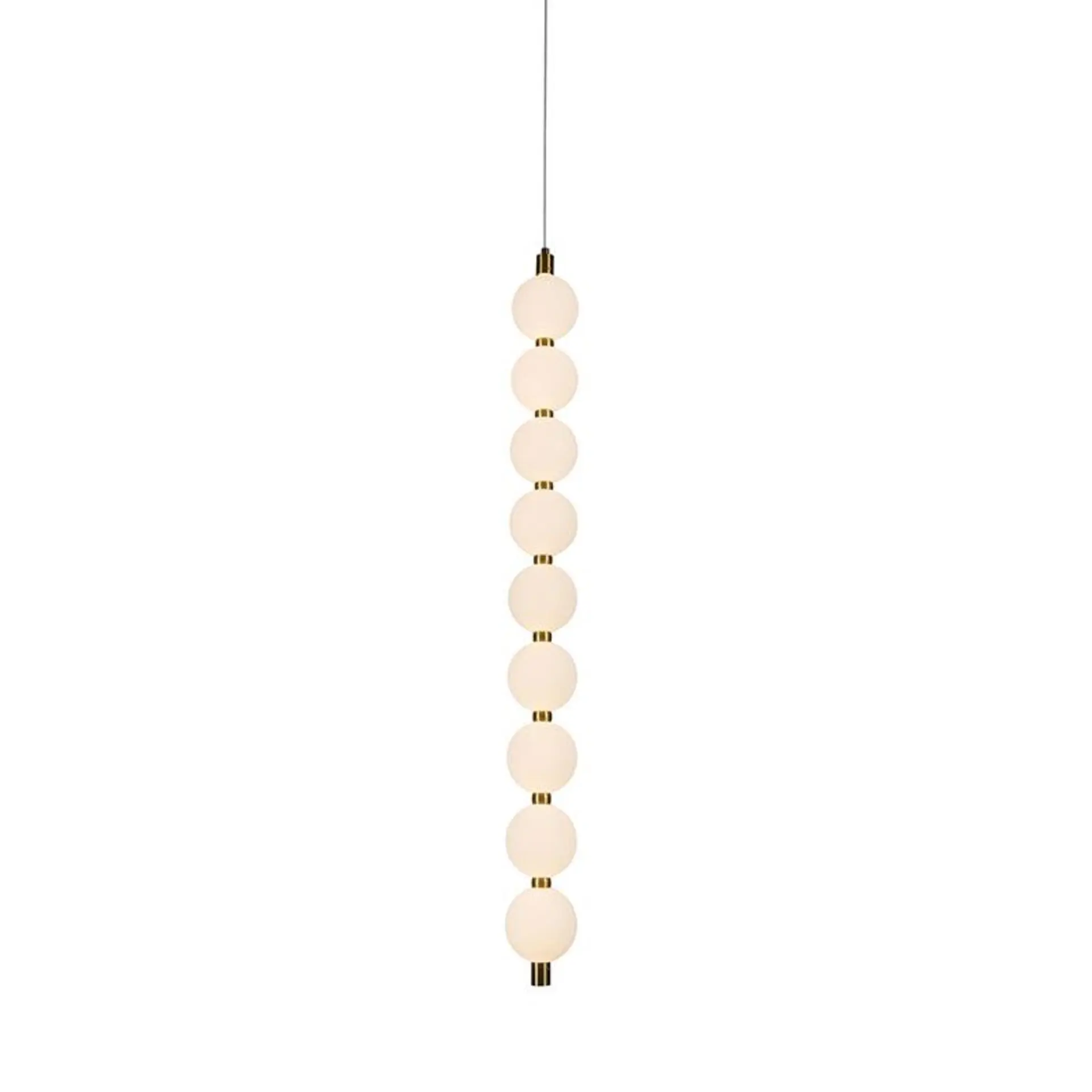 ACA Lighting závěsné svítidlo LOLLY LED 14W 1050lm 3000K IP20 zlatý hliník + akryl HM238LEDP9