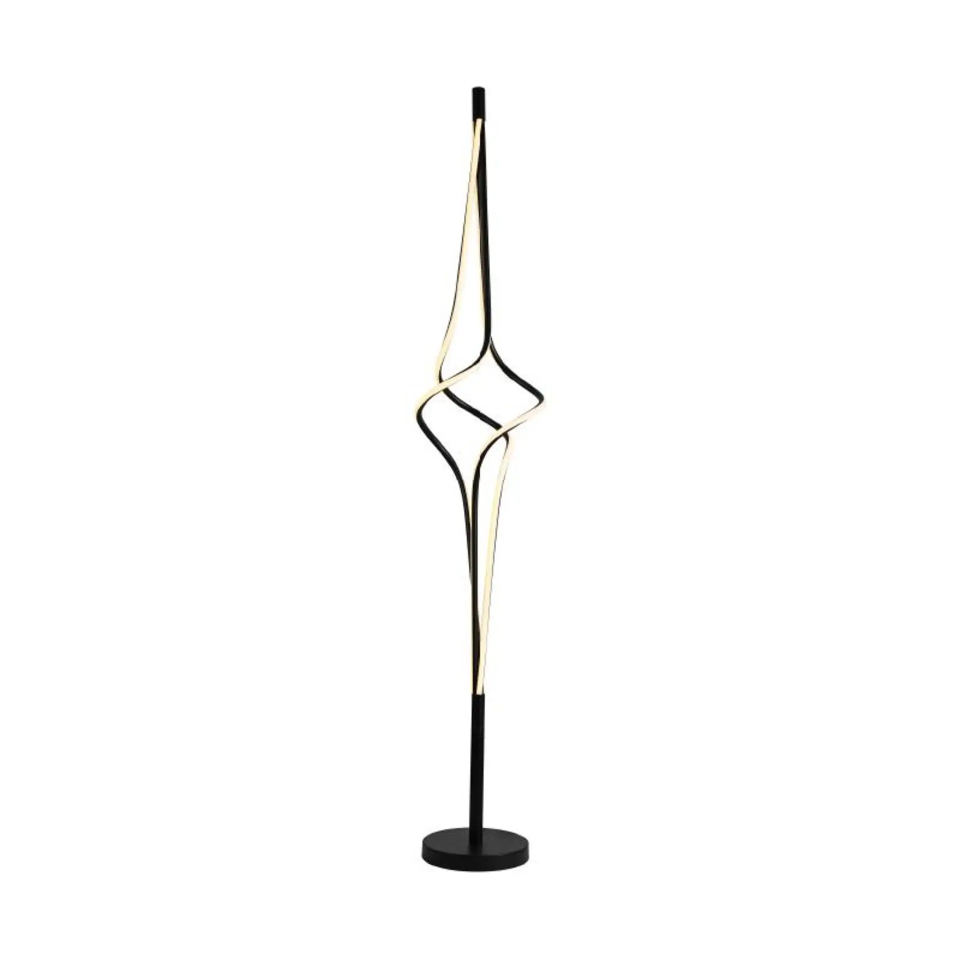 ACA Lighting stojací lampa LED 48W 3800lm CCT IP20 černý hliník + akryl  HM607LEDFBKCCT
