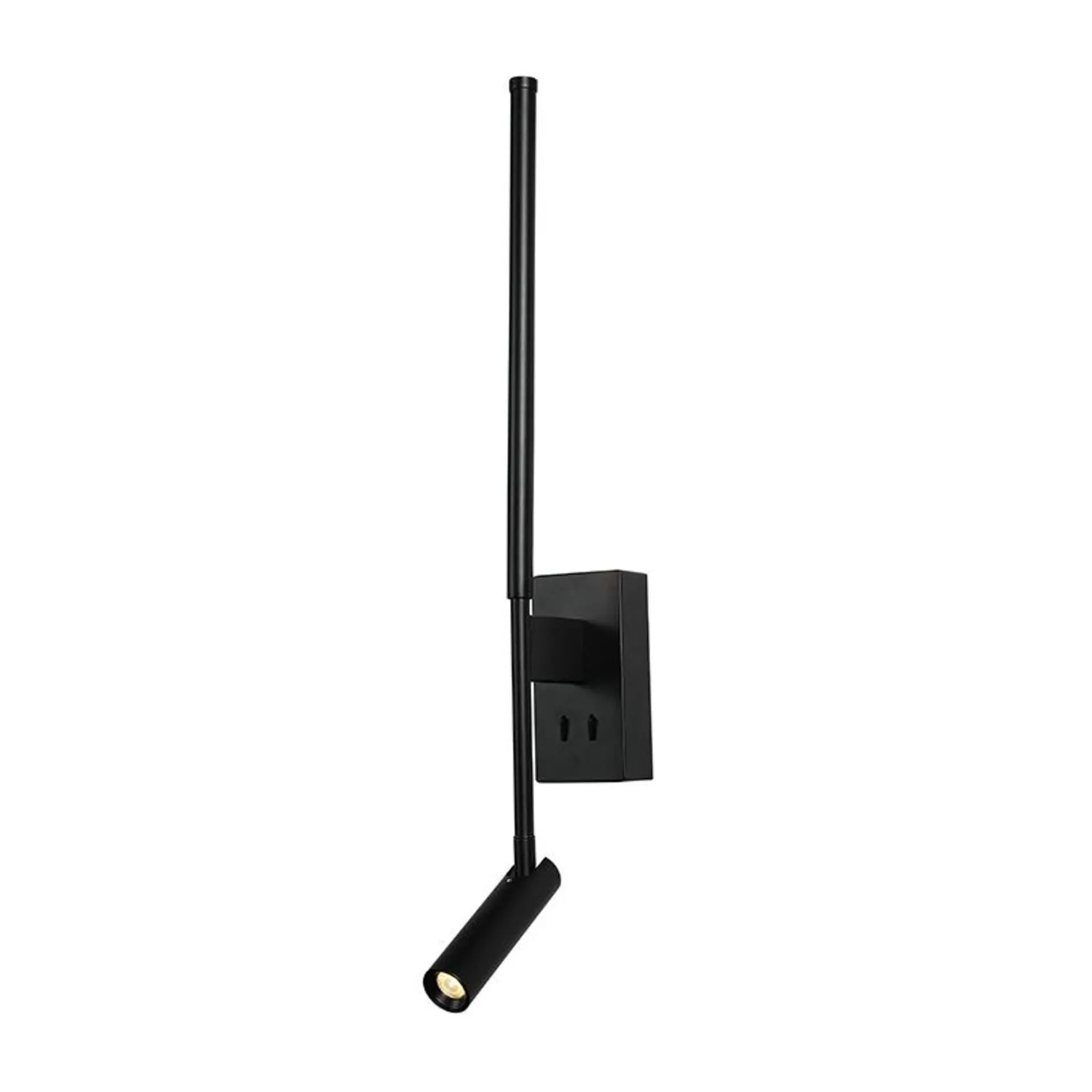 ACA Lighting nástěnné svítidlo LED 5W + COB 3W 700lm 3000K IP20 černá hliník + akryl HM616LEDWBK