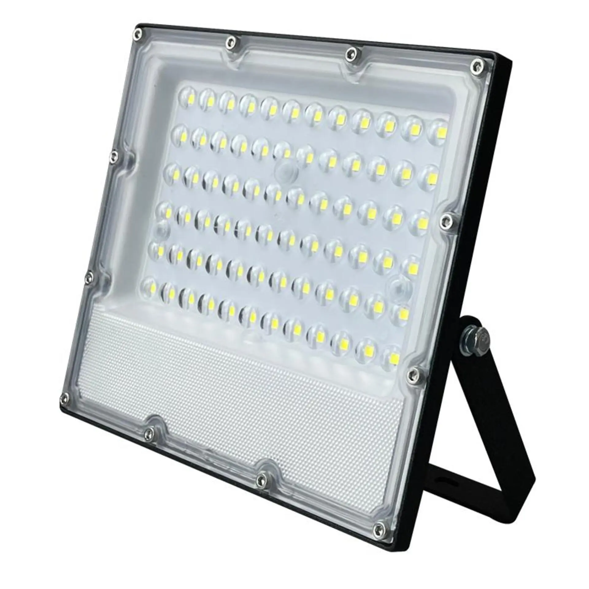 ACA Lighting LED SMD černý reflektor IP65 50W 4000K 6000lm 100-277V AC RA80 IK08 5let záruka bezpečnostní ventil J5040