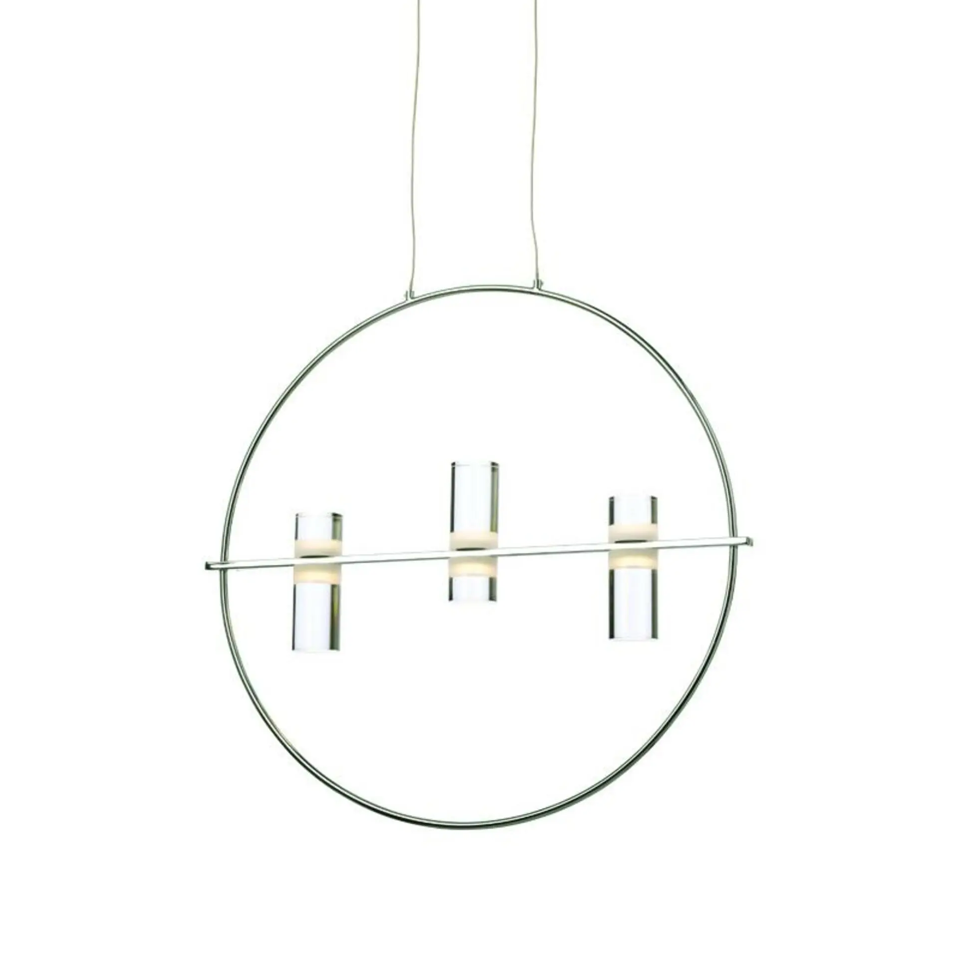 ACA Lighting závěsné svítidlo LED 12W chrom 3000K 1080lm D53XH173CM IONIAN JNEP12LED53CH