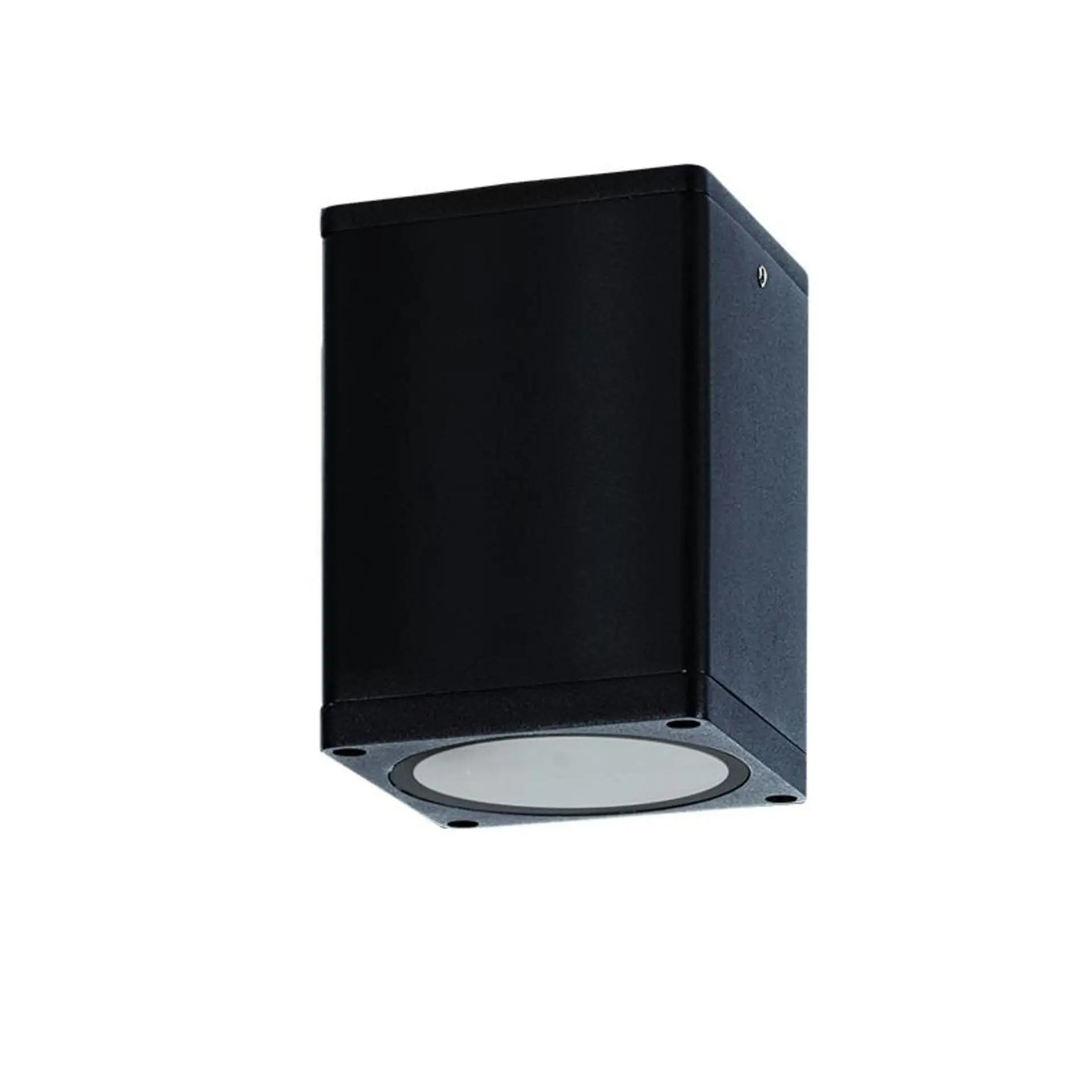 ACA Lighting venkovní černé hranaté stropní svítidlo E27 PAR30 IP65, 230V, max. 15W