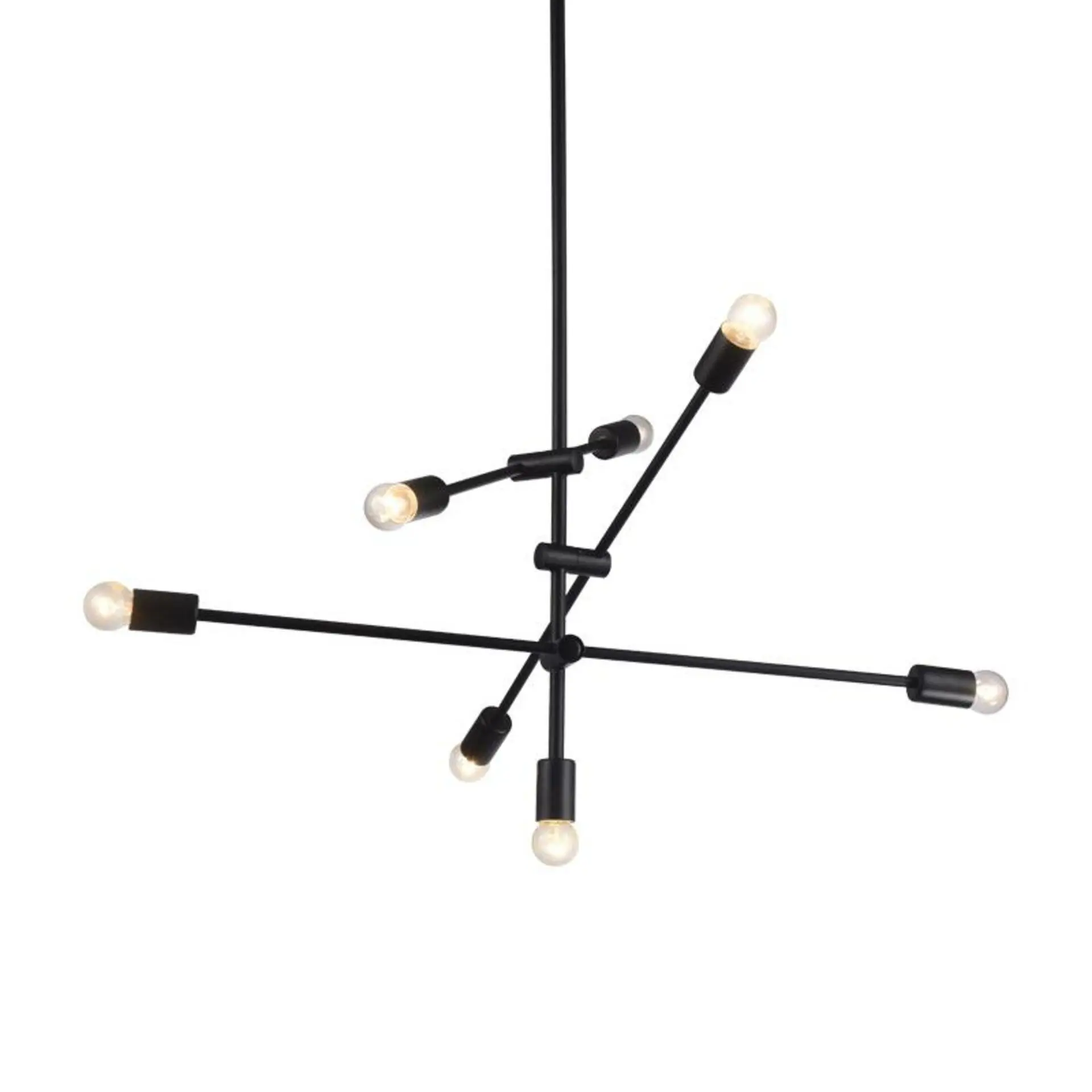 ACA Lighting Vintage závěsné svítidlo OD680107BK