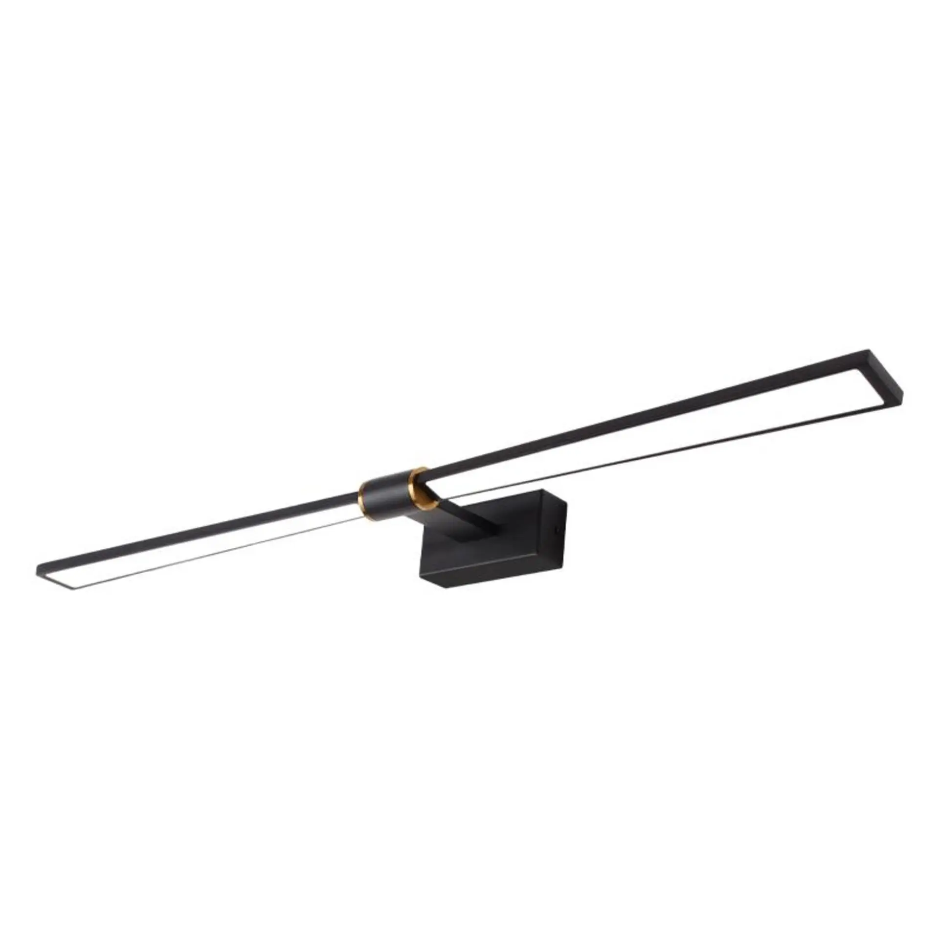 ACA Lighting nástěnné svítidlo PAPIGION LED 18W 1170lm 4000K černá hliník 810mm PN1404LEDW81BK
