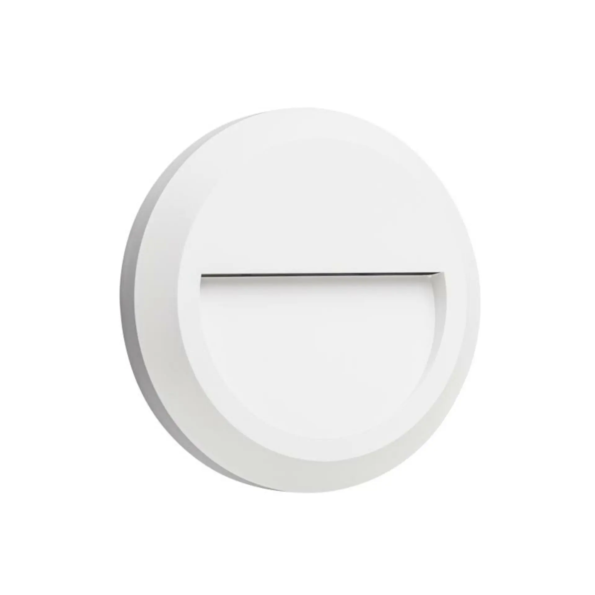 ACA Lighting LED venkovní nástěnné svítidlo kulaté bílá 230V AC IP65 1.5W 3000K 100LM RA80 SLIM02NW