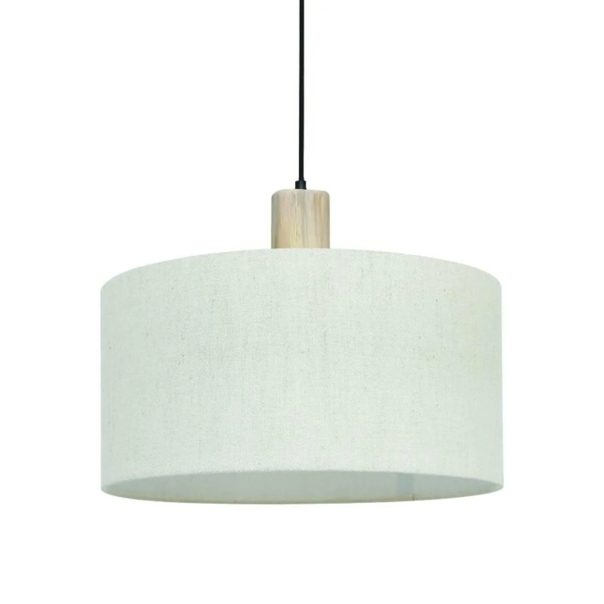 ACA Lighting závěsné svítidlo 1XE27 CHIOS krémová textil+dřevo D45XH140CM TF20861PC