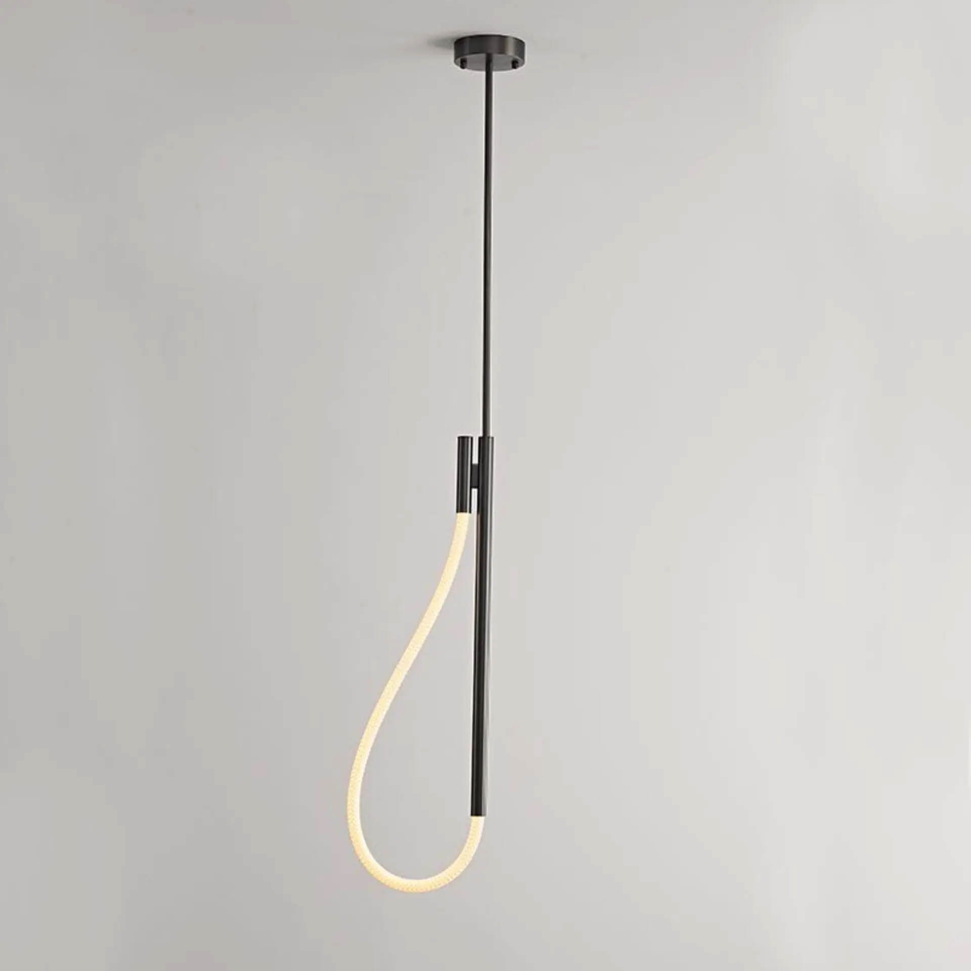 ACA Lighting závěsné svítidlo MALPO LED 12W 3000K 536lm MALPO kov + silikon IP20 V43175PBK700