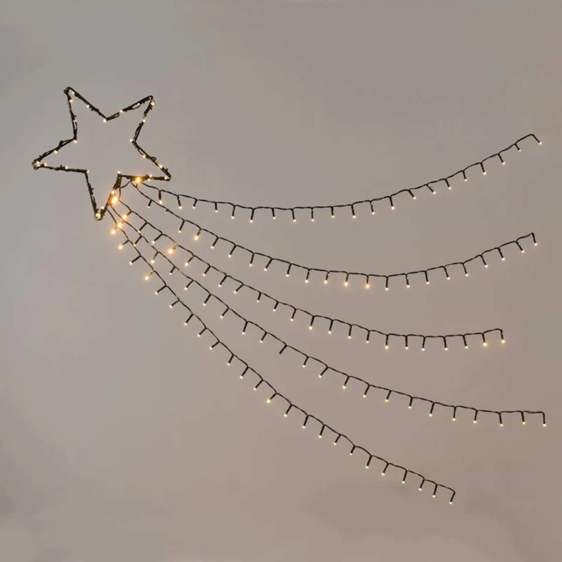 ACA Lighting kometa, 5 ROWS, 150 WW LED 8 programů, 220-240V IP44 30cm (1m ocas), 5m napájecí kabel X081501225