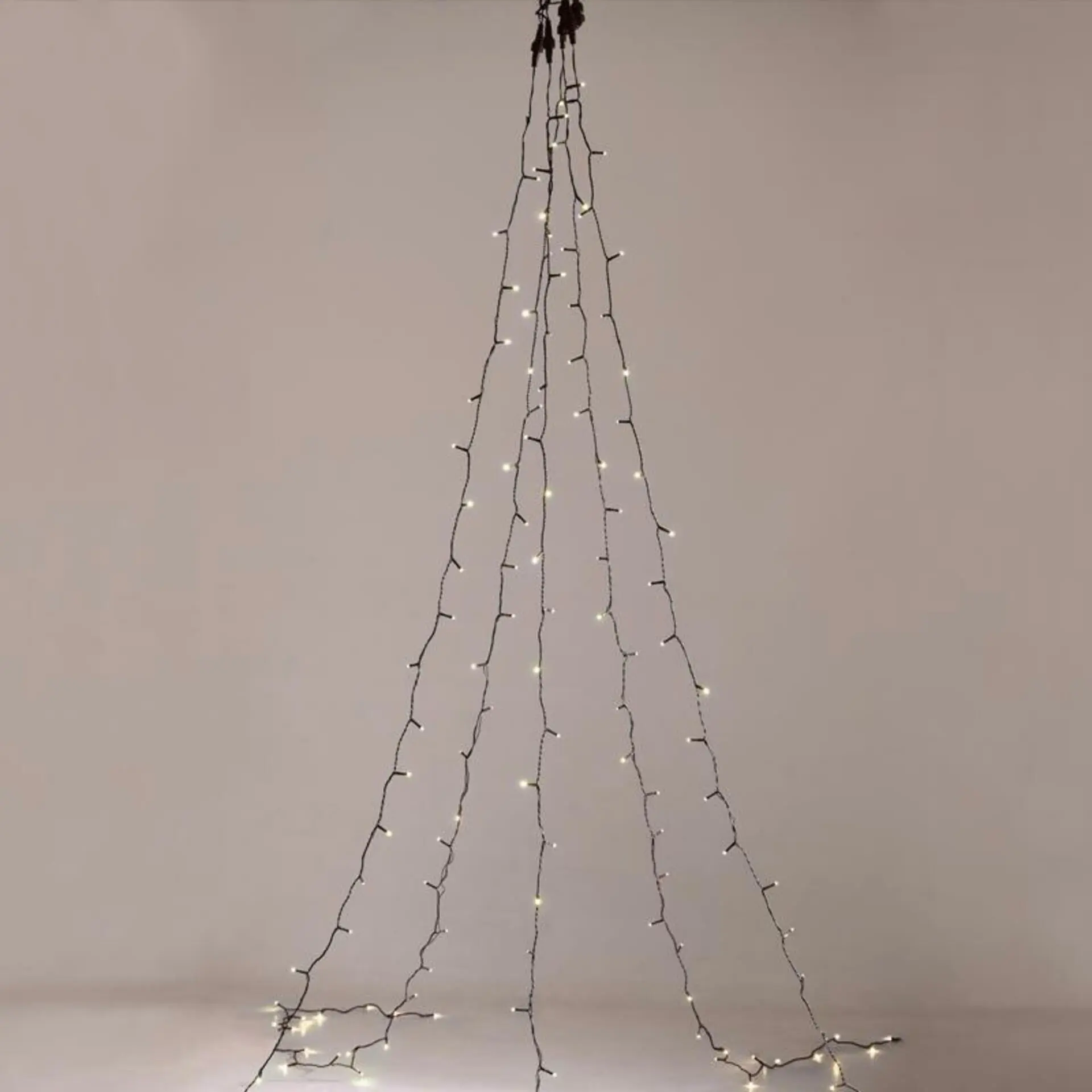 ACA Lighting Vánoční osvětlení 175 LED řetěz chobotnice na strom 5 pramenů x 35 LED teplá bílá vč. napájení IP44 5x350cm + 3m zelený napájecí kabel X08175111