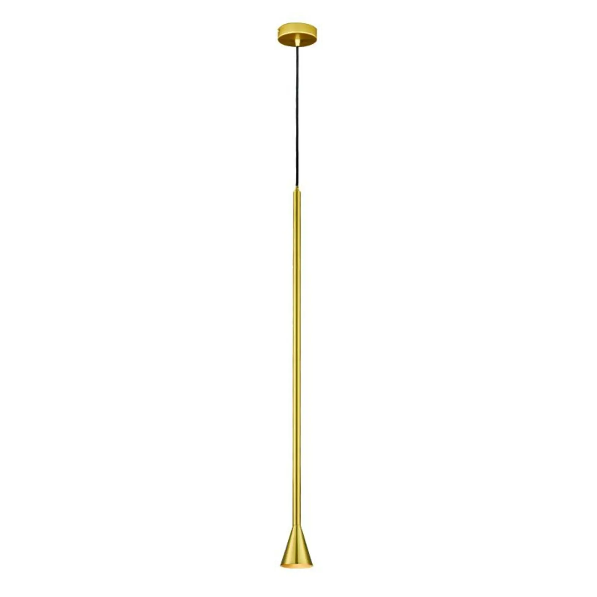 ACA Lighting závěsné svítidlo 1XGU10 CLOUZOT zlatá kov IP20 D7,5XD10XH190CM YL22801PGD