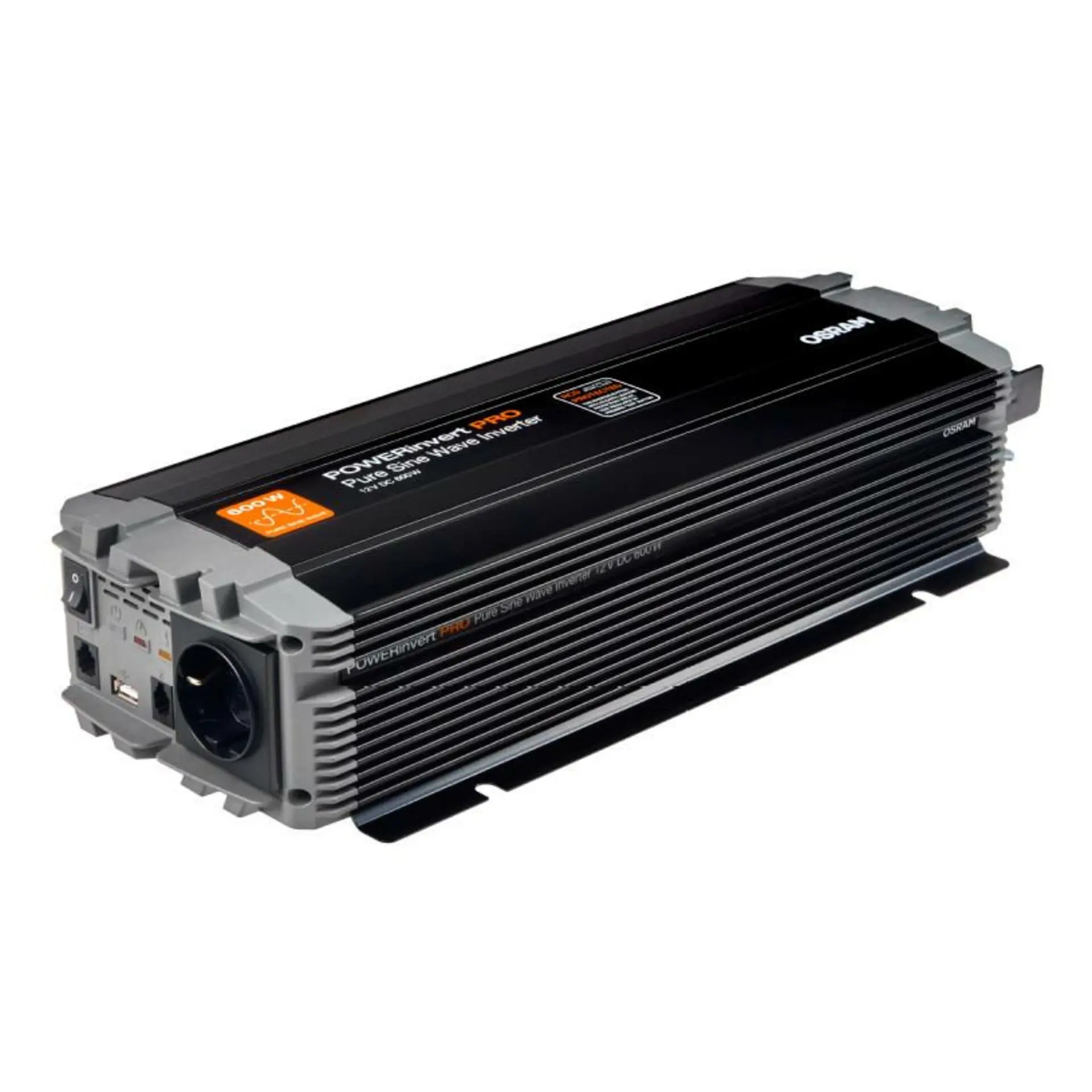 OSRAM POWERinvert PRO invertor s čistou sinusovou vlnou 12V DC 600W RCD 1ks OS OEINVPAR6