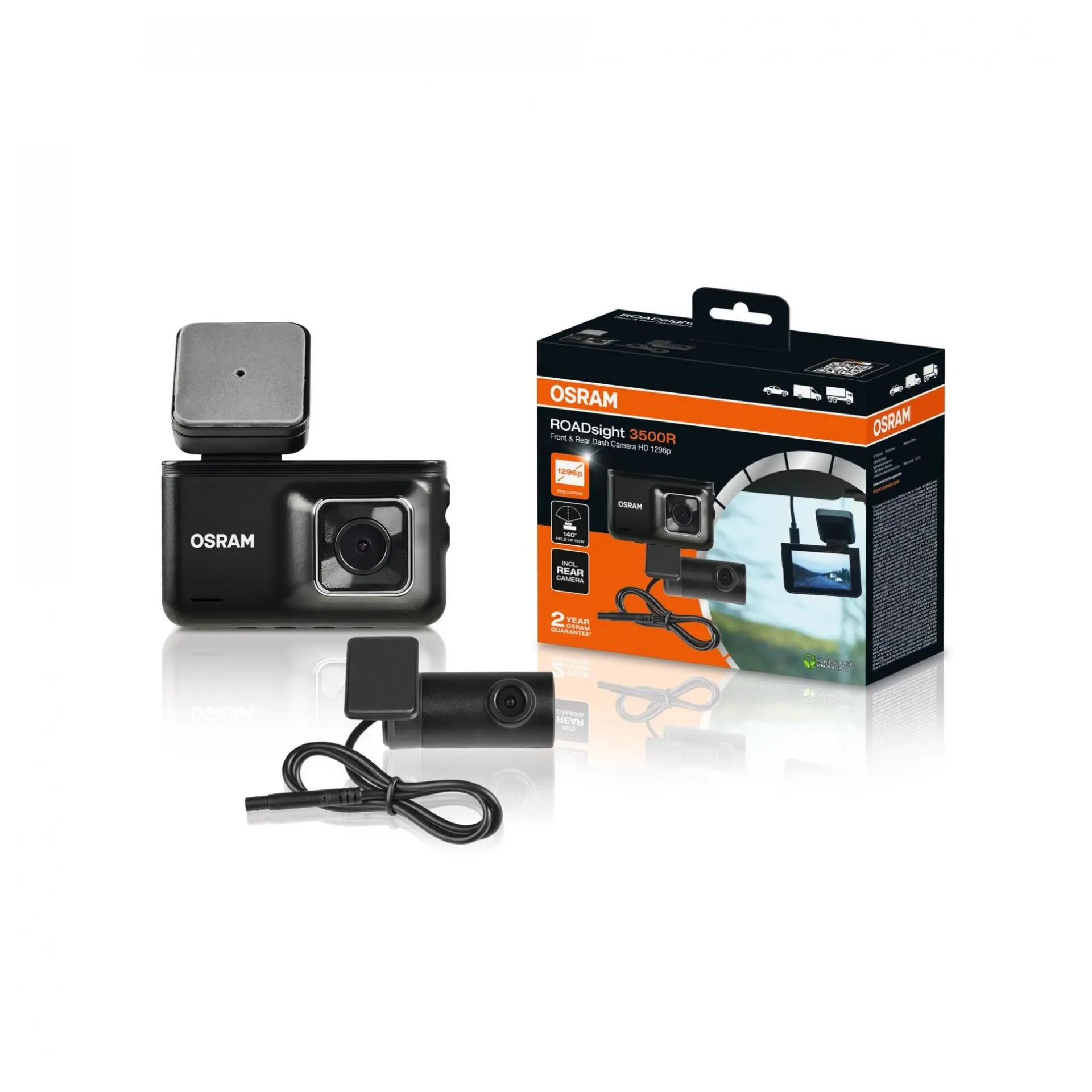 OSRAM ROADsight 3500R CAM přední a zadníkamera 1296p 1ks ODC3500R