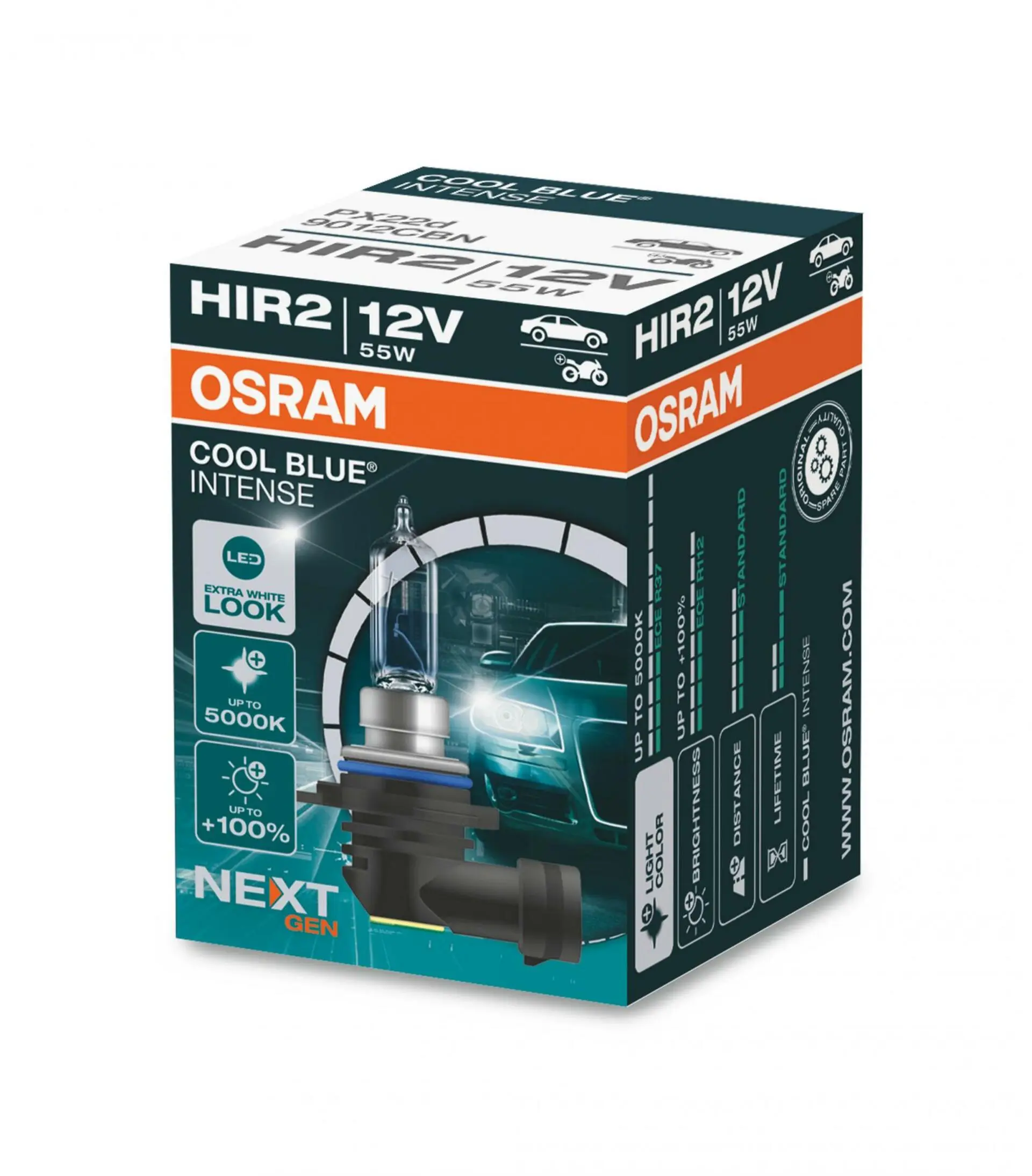 Cool Blue® Intense (Next Gen) HIR2 12V 55W OSRAM 9012CBN 9012CBN