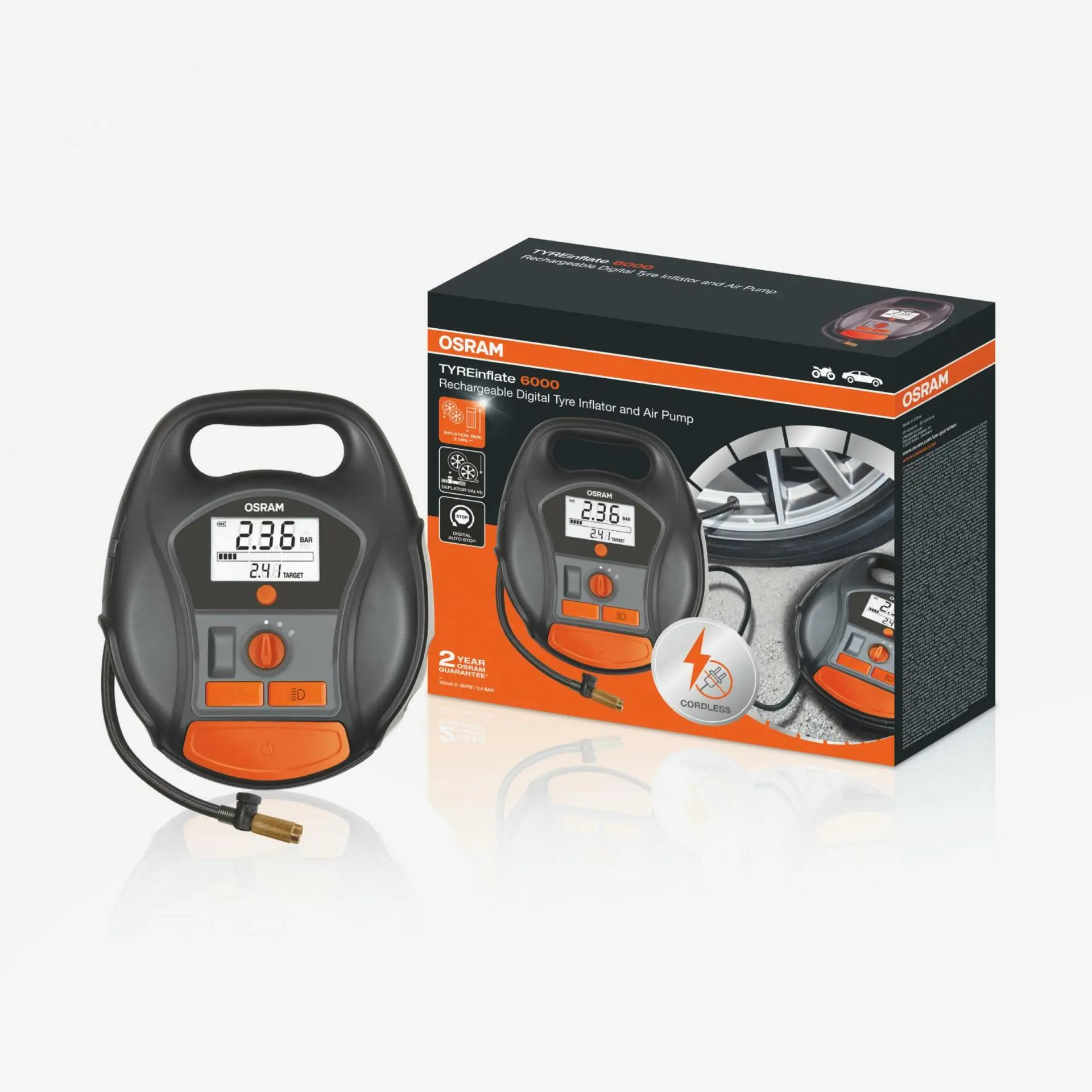 Vzduchový kompresor 6000 12V 180.00W OSRAM OTIR6000 OTIR6000