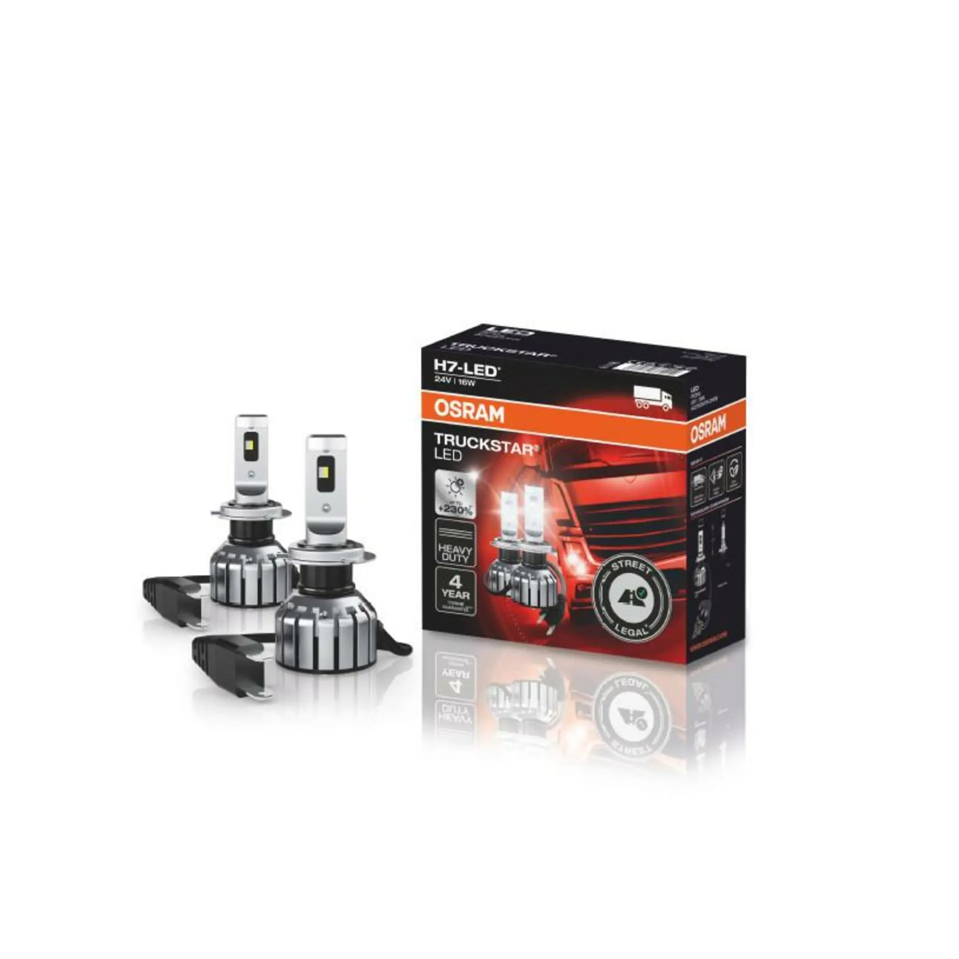 Truckstar H7 LED 24V 16W ​​OSRAM 64215DWTS-2HFB 64215DWTS-2HFB