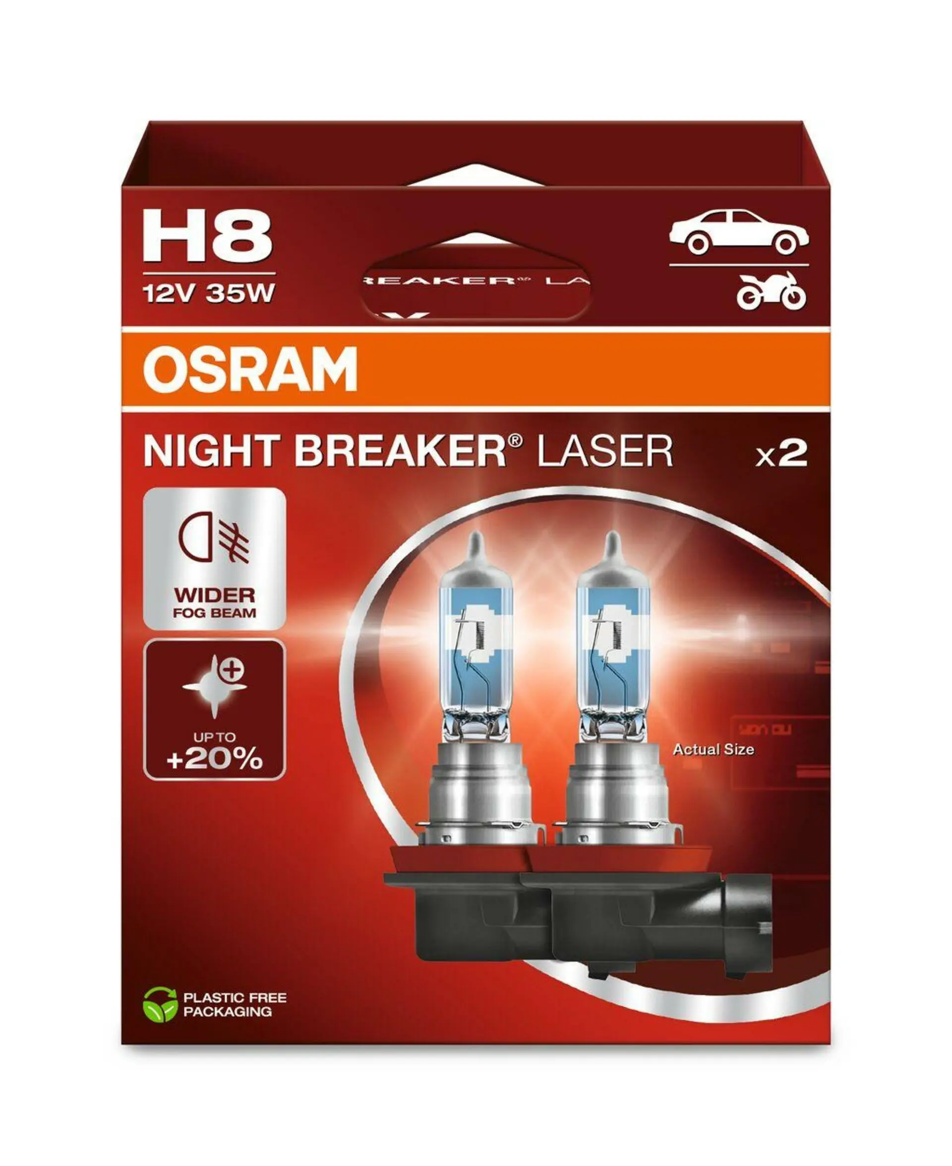 Night Breaker Laser H8 12V 35W OSRAM 64212NL-2HB 64212NL-2HB