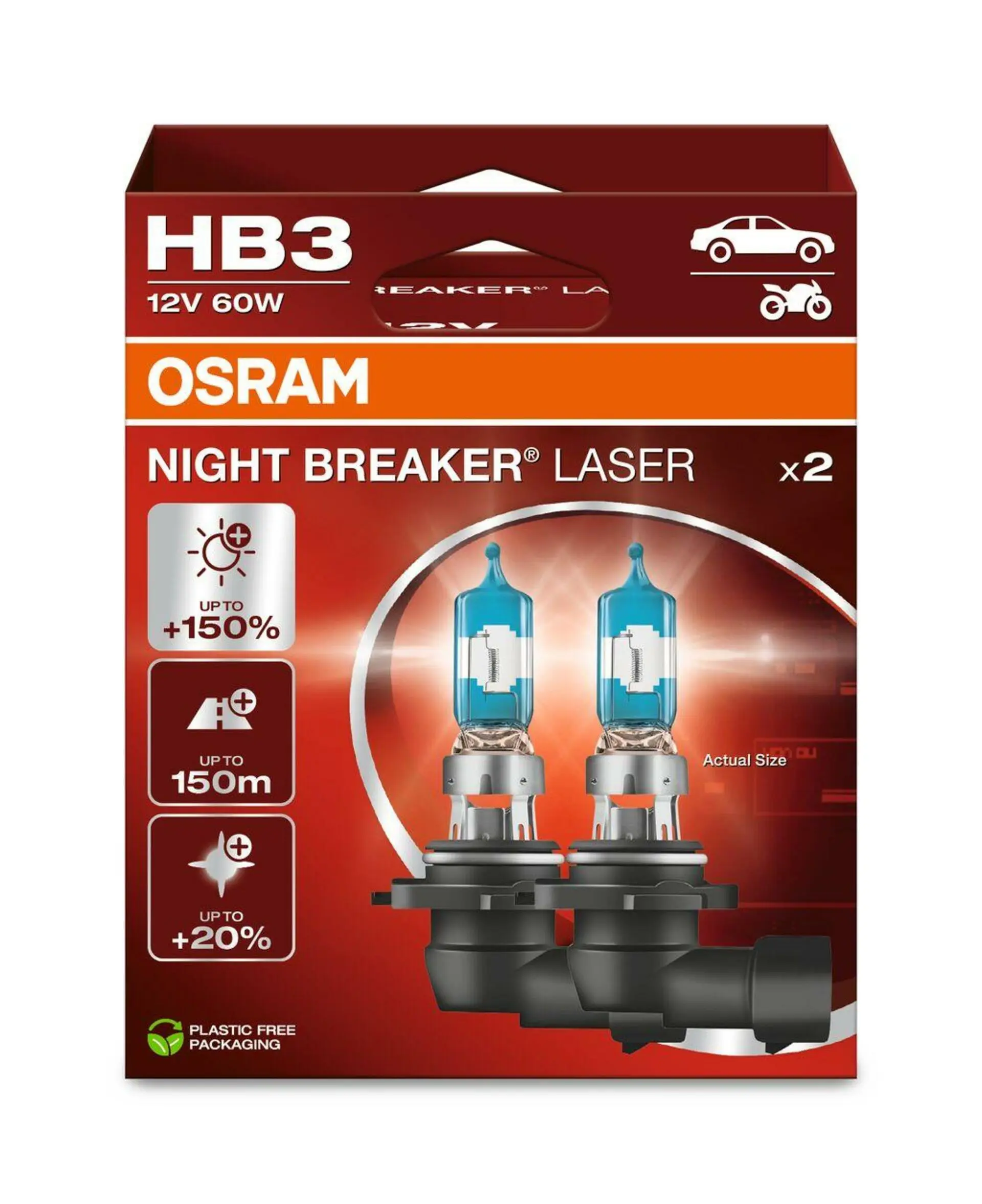 Night Breaker Laser HB3 12V 60W OSRAM 9005NL-2HB 9005NL-2HB