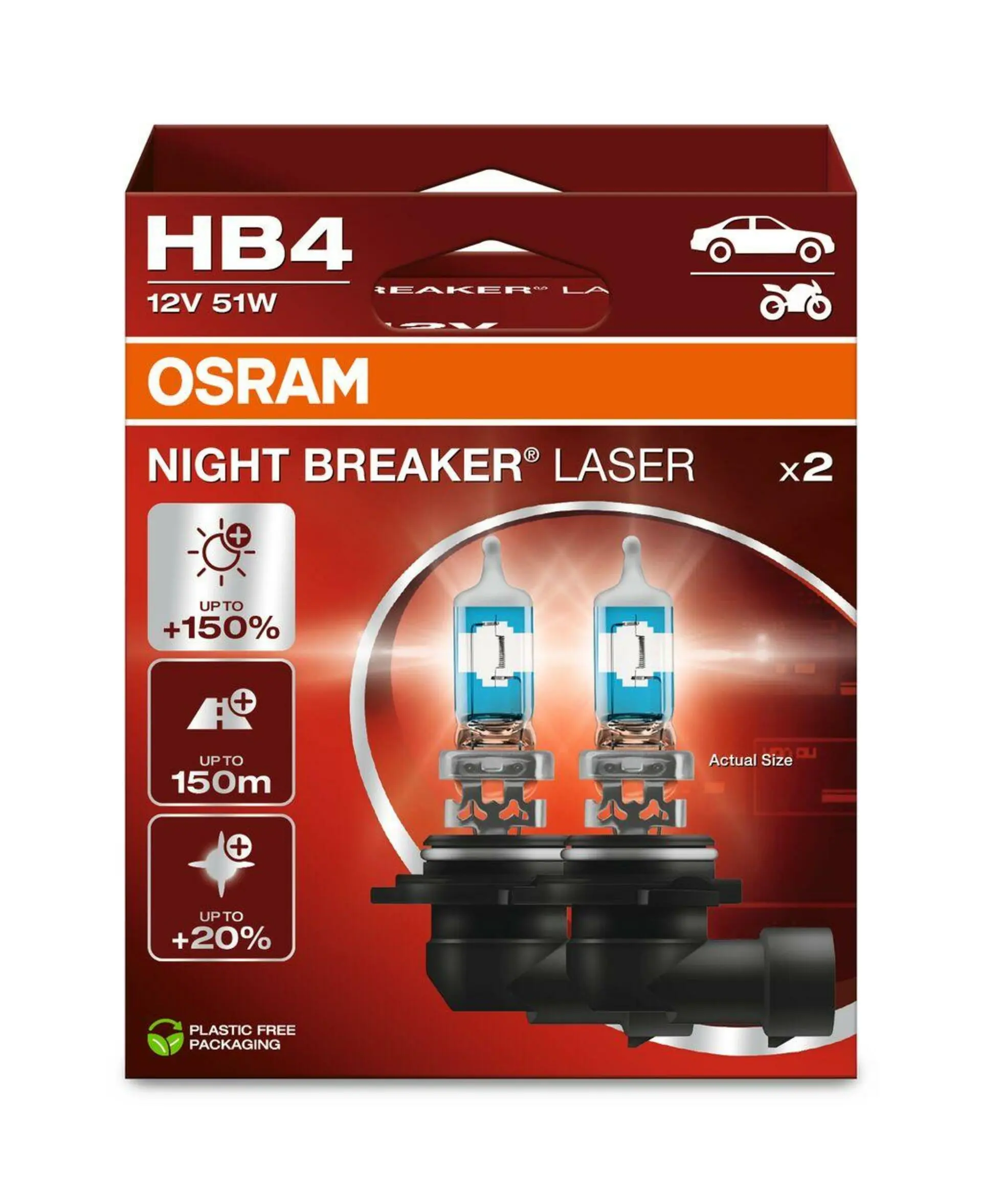 Night Breaker Laser HB4 12V 51W OSRAM 9006NL-2HB 9006NL-2HB