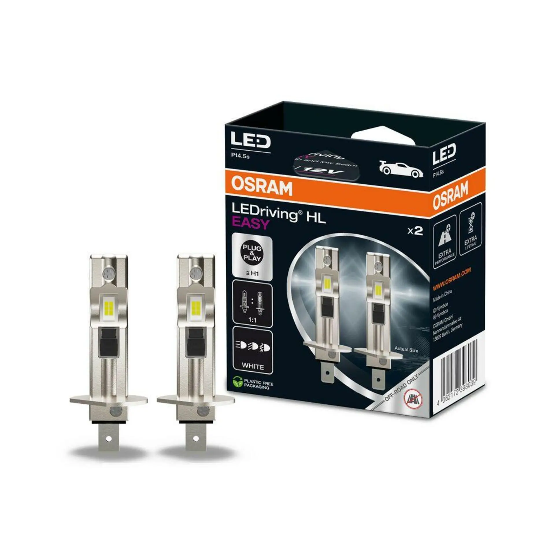 Ledriving Hl Easy H1 12V 9W OSRAM 64150DWESY-2HB 64150DWESY-2HB