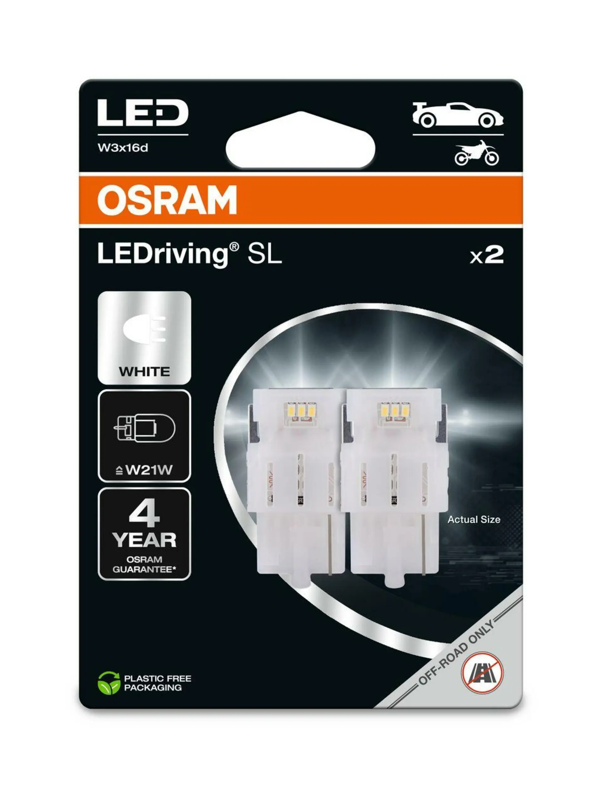 Ledriving Sl ≙W21W 12V 1W OSRAM 7505DWP-2BL 7505DWP-2BL