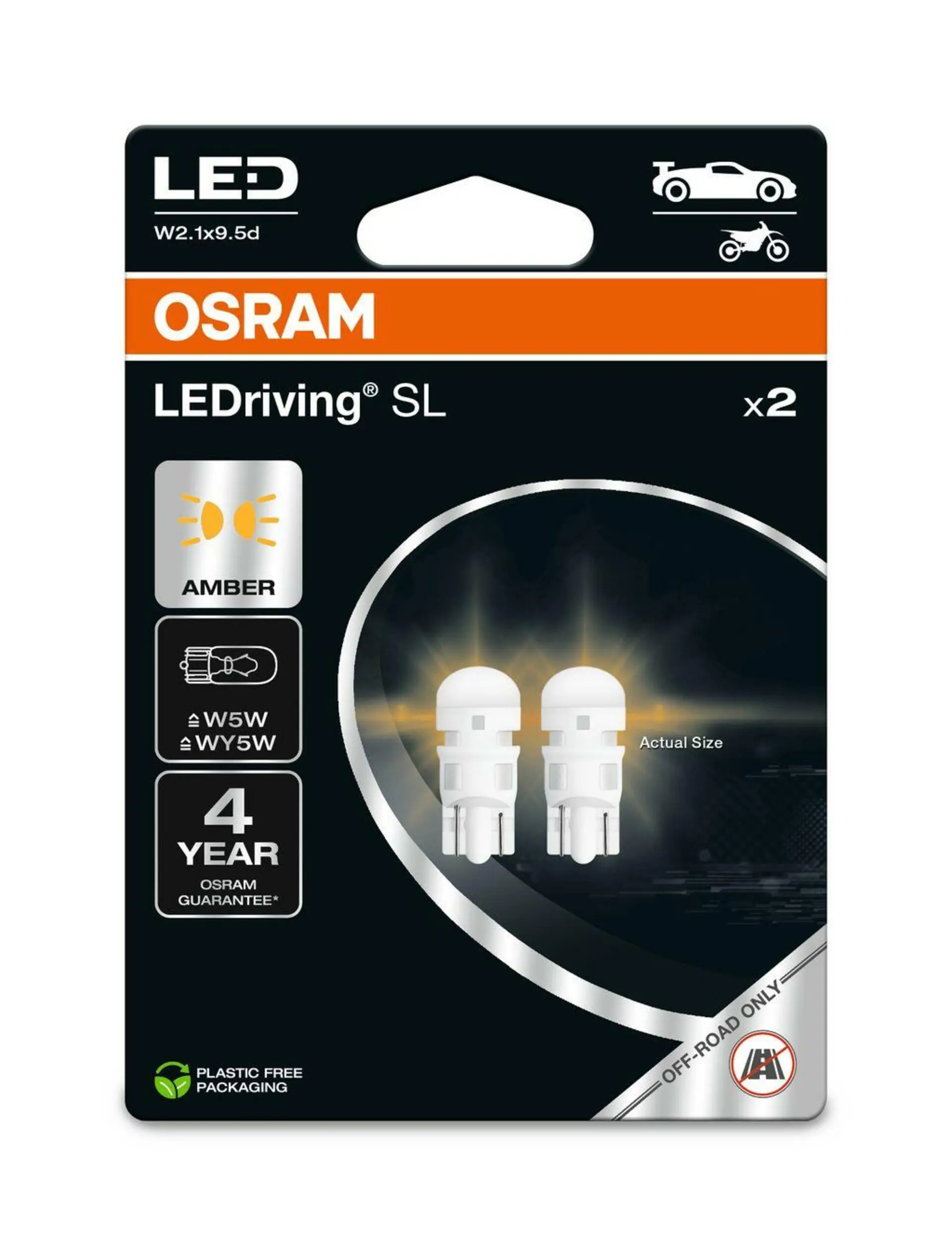 Ledriving Sl ≙W5W 12V 1W OSRAM 2827DYP-2BL 2827DYP-2BL