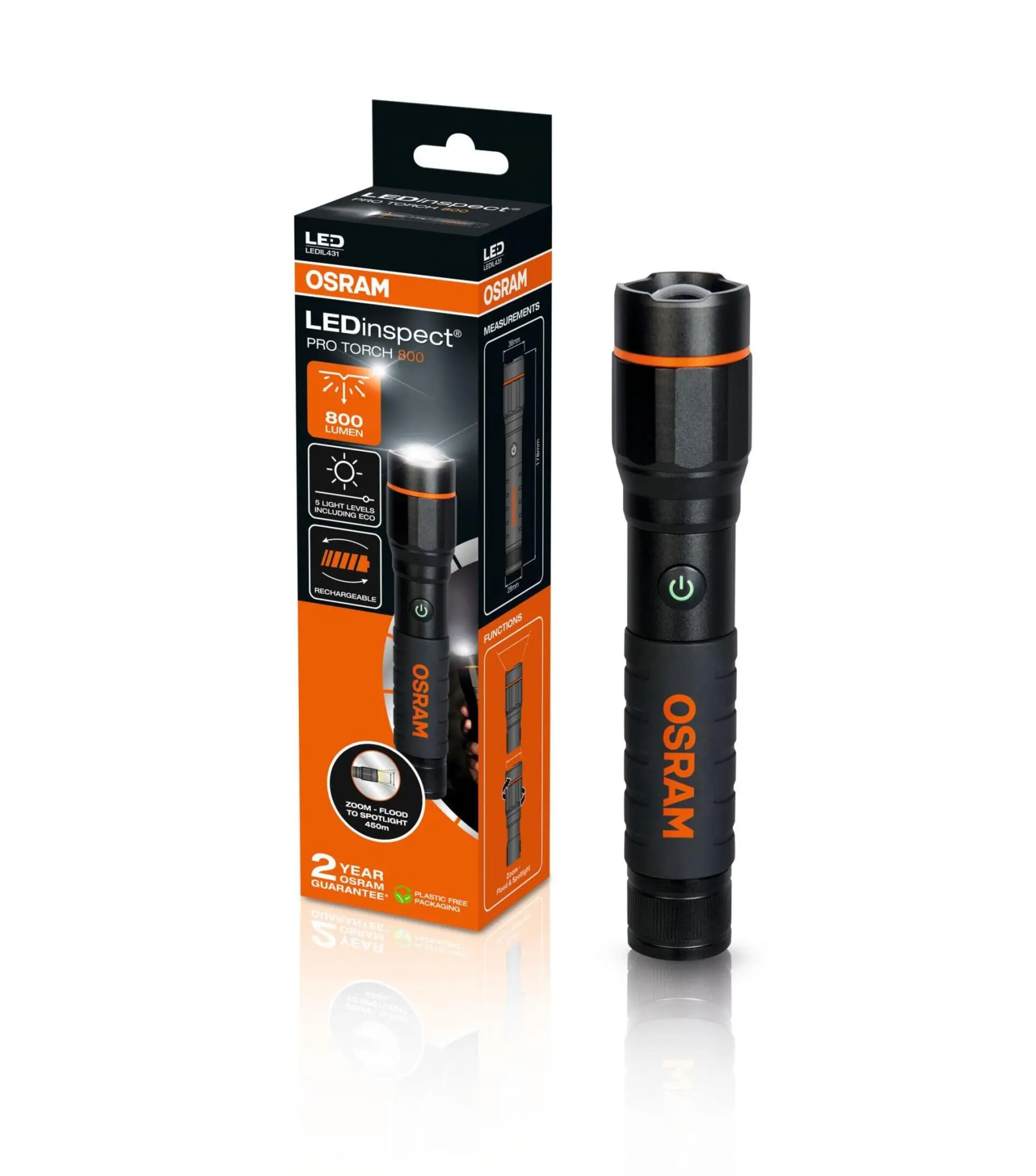 Inspekční lampa 3.7 V 8W OSRAM LEDIL431 LEDIL431