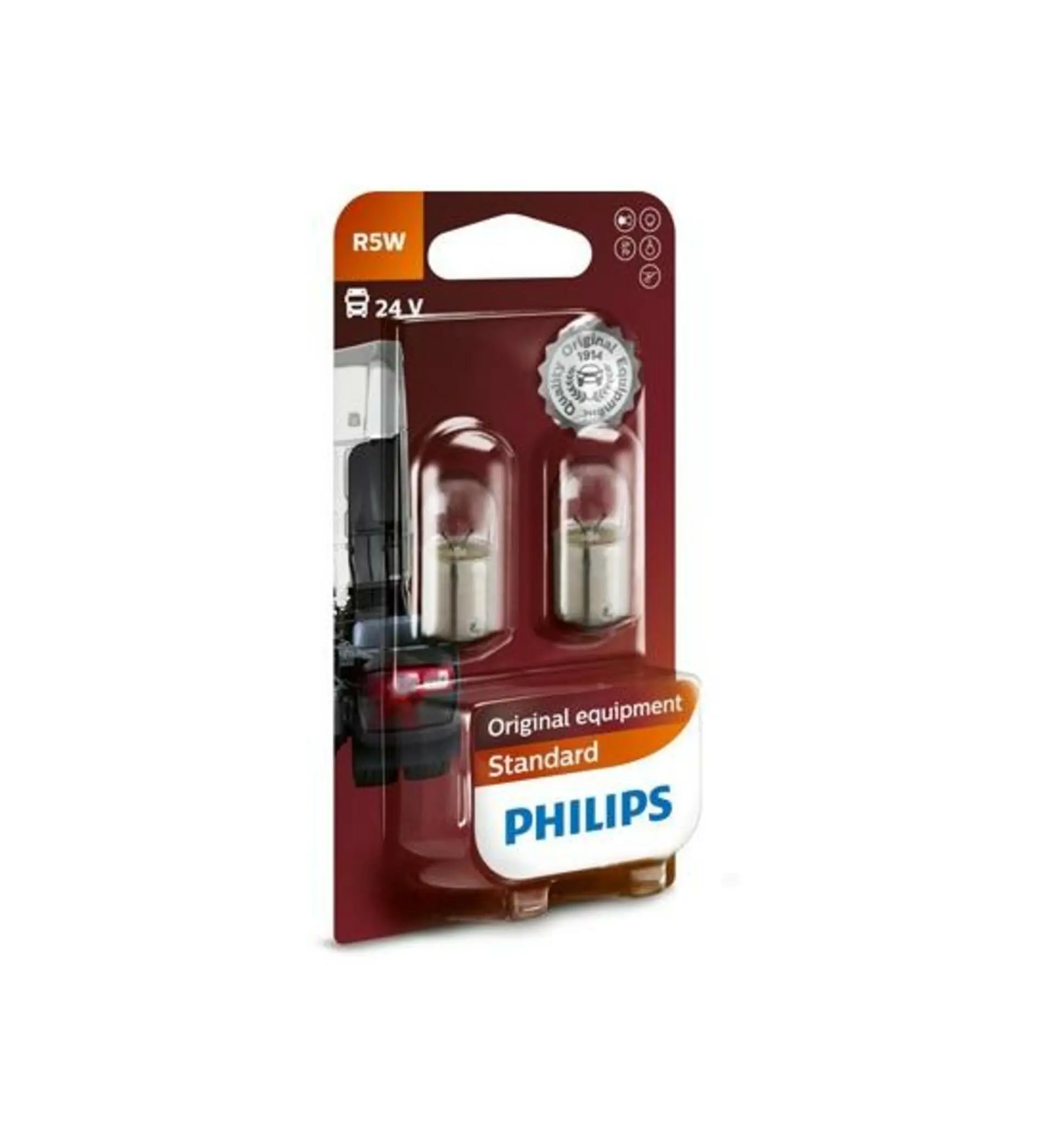Philips R5W 24V 5W BA15s 2ks 13821B2