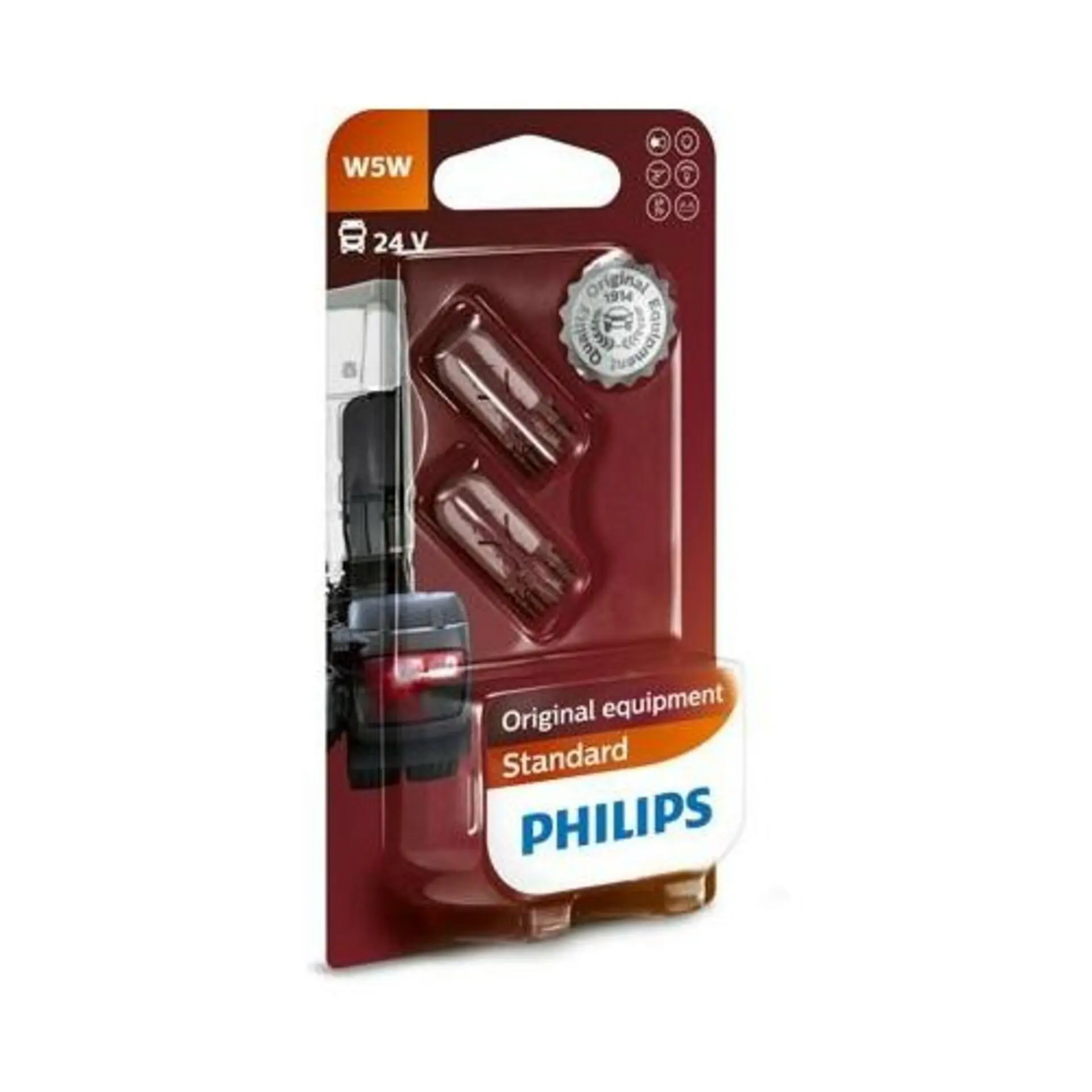 Philips W5W 24V 5W W2,1x9,5d 2ks 13961B2