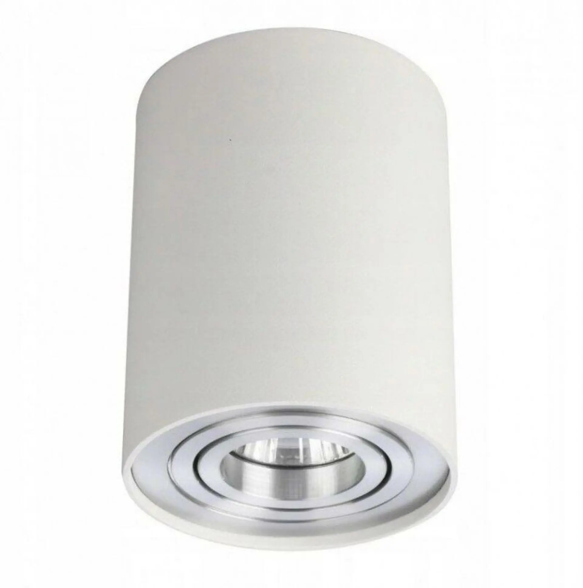 AZZ AZ0781 Stropní bodové přisazené svítidlo Azzardo Bross 1 white/aluminium AZ0781 GU10 1x50W IP20 9,6cm bílo-hliníkové - AZZARDO