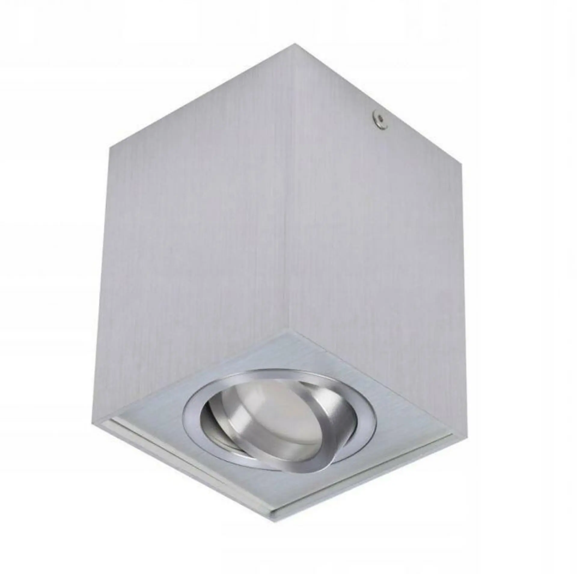 AZZ AZ0991 Stropní bodové přisazené svítidlo Azzardo Eloy 1 aluminium AZ0991 GU10 1x50W IP20 9,5cm hranaté hliníkové - AZZARDO