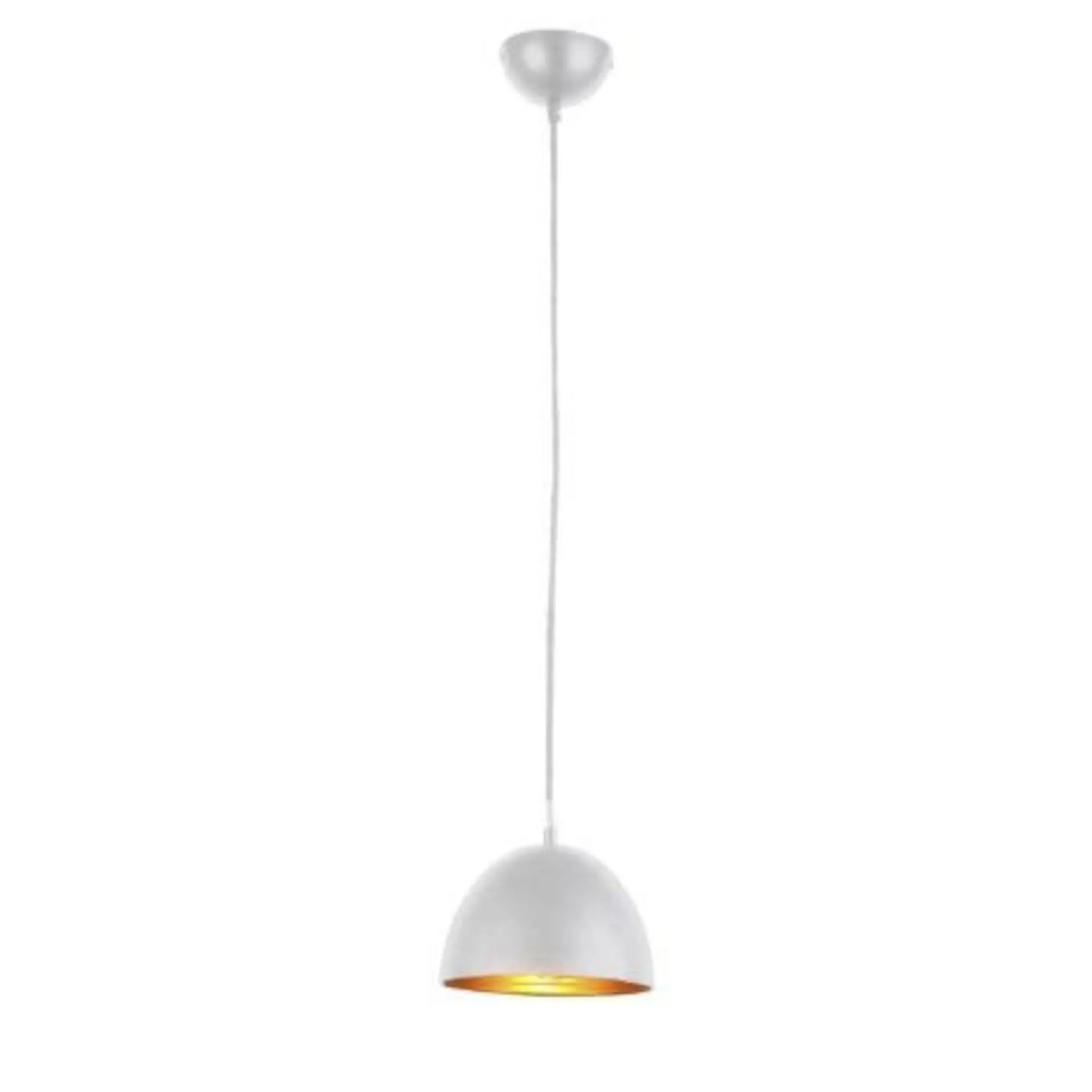 AZzardo závěsné svítidlo Modena 18 bílá / zlatá 60W E27 AZ1396