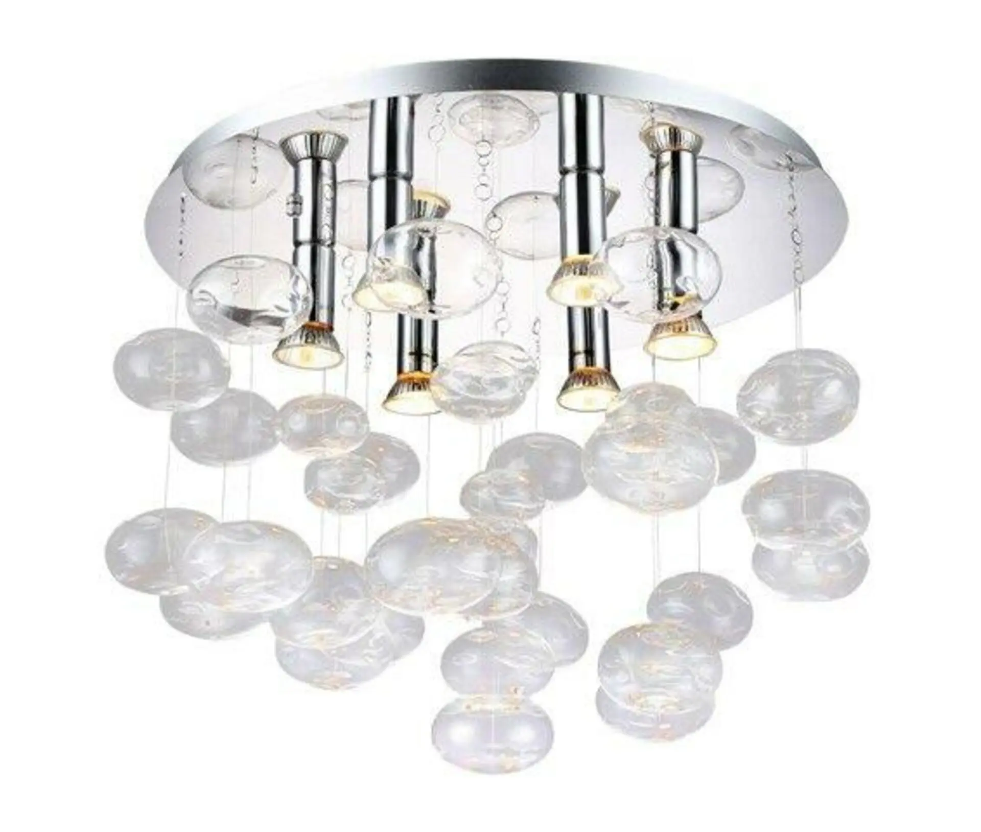 Stropní přisazené svítidlo AZzardo Luvia clear AZ2572 GU10 6x40W IP20 50cm čiré