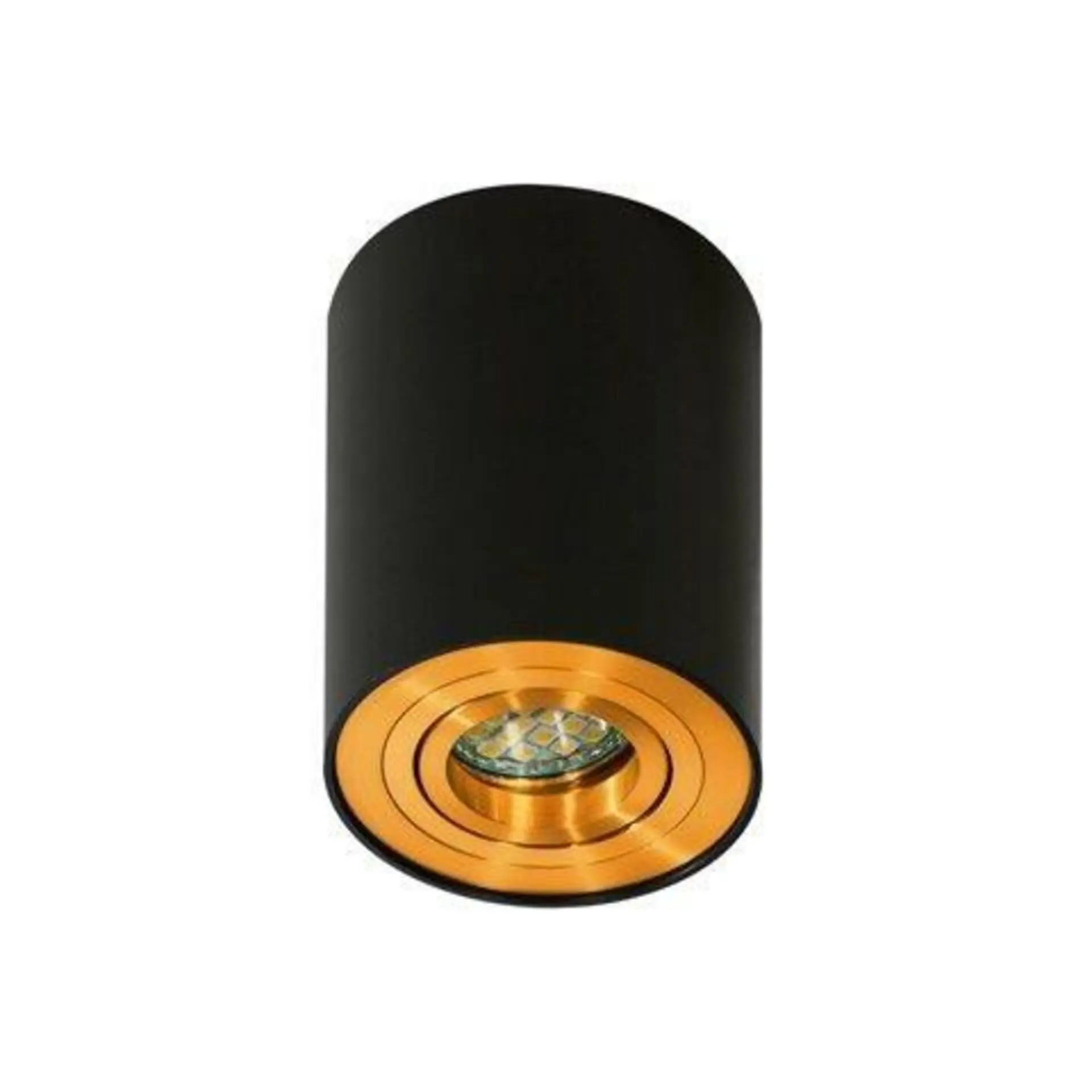 AZZ AZ2955 Stropní bodové přisazené svítidlo Azzardo Bross 1 black/gold AZ2955 GU10 1x50W IP20 9,6cm černo-zlaté - AZZARDO