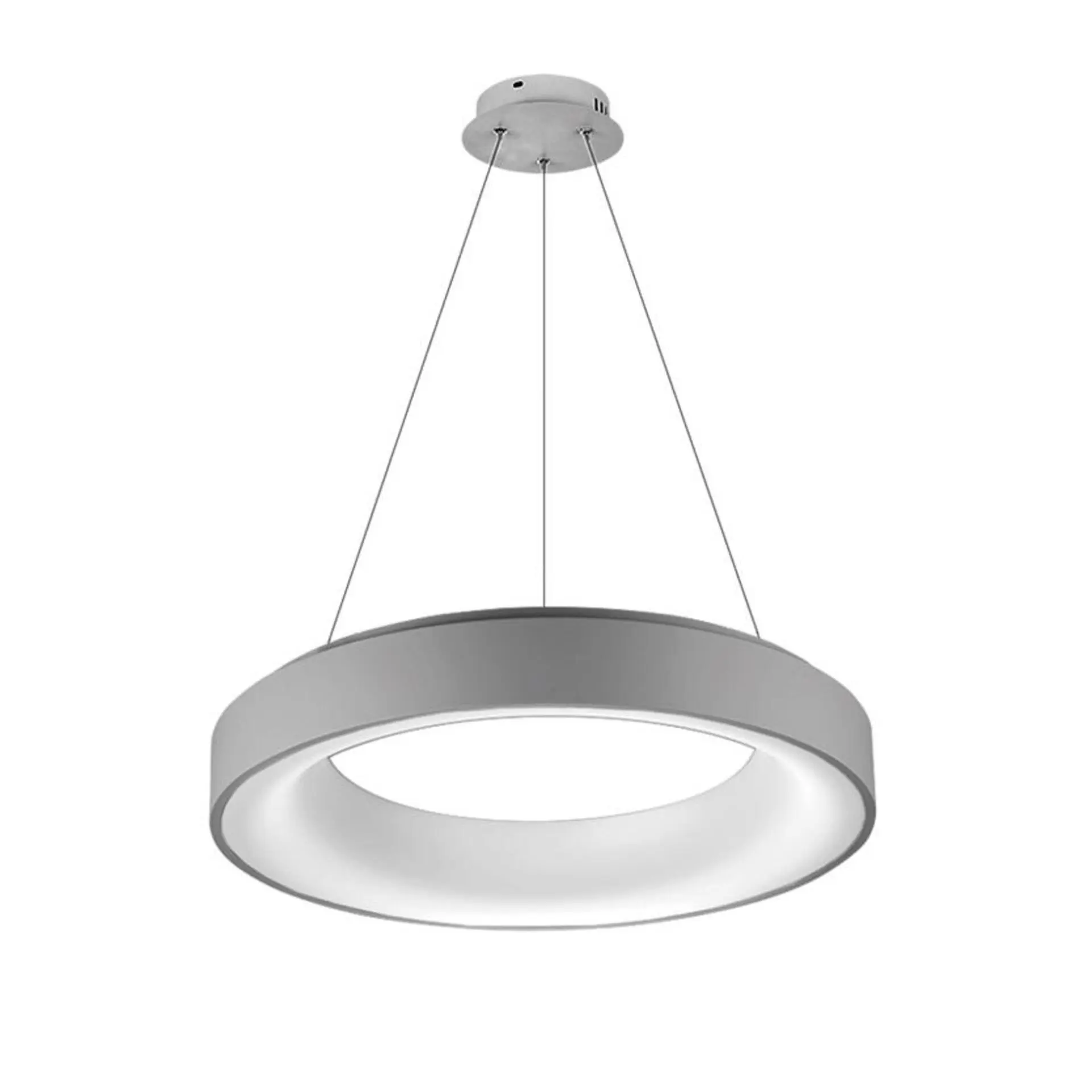 AZzardo Sovana SMART závěsné svítidlo LED 40W 2200lm 3000-6500K 45cm kulaté IP20, šedé AZ3444