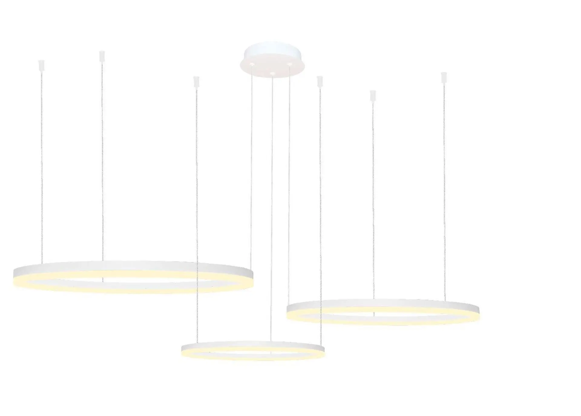 AZzardo HALO závěsné svítidlo LED 180W 14400lm 3000-6000K IP20, bílé + ovladač