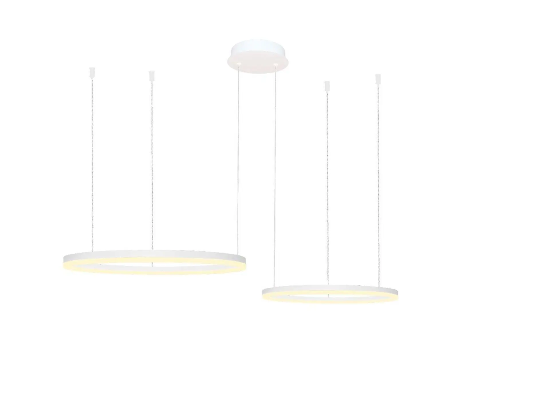 AZzardo HALO závěsné svítidlo LED 90W 7200lm 3000-6000K IP20, bílé + ovladač