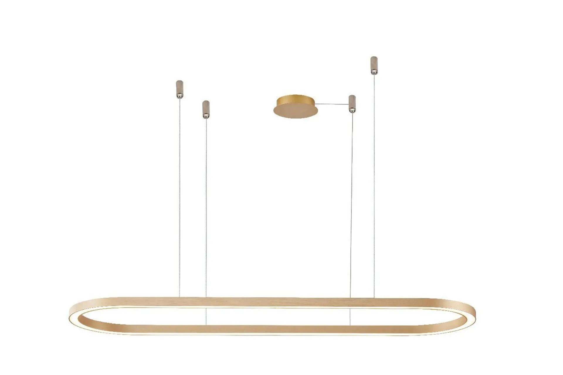 AZzardo ELENA závěsné svítidlo LED 50W 2700lm 3000K 120cm IP20, zlaté