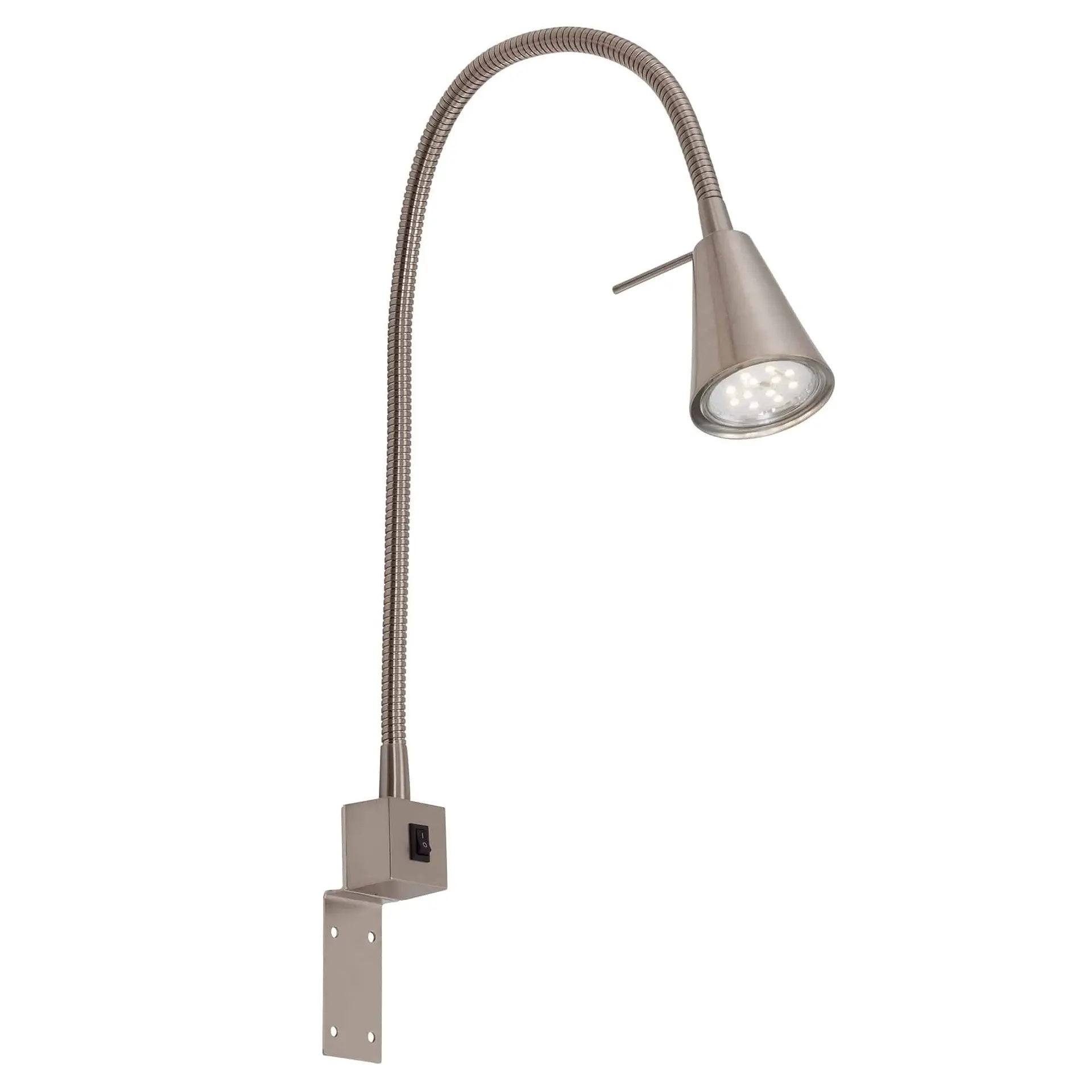 BRI 2080-012 Svítidlo nástěnné flexibilní 40,3 cm 1xGU10 5W 400lm matný nikl - BRILONER