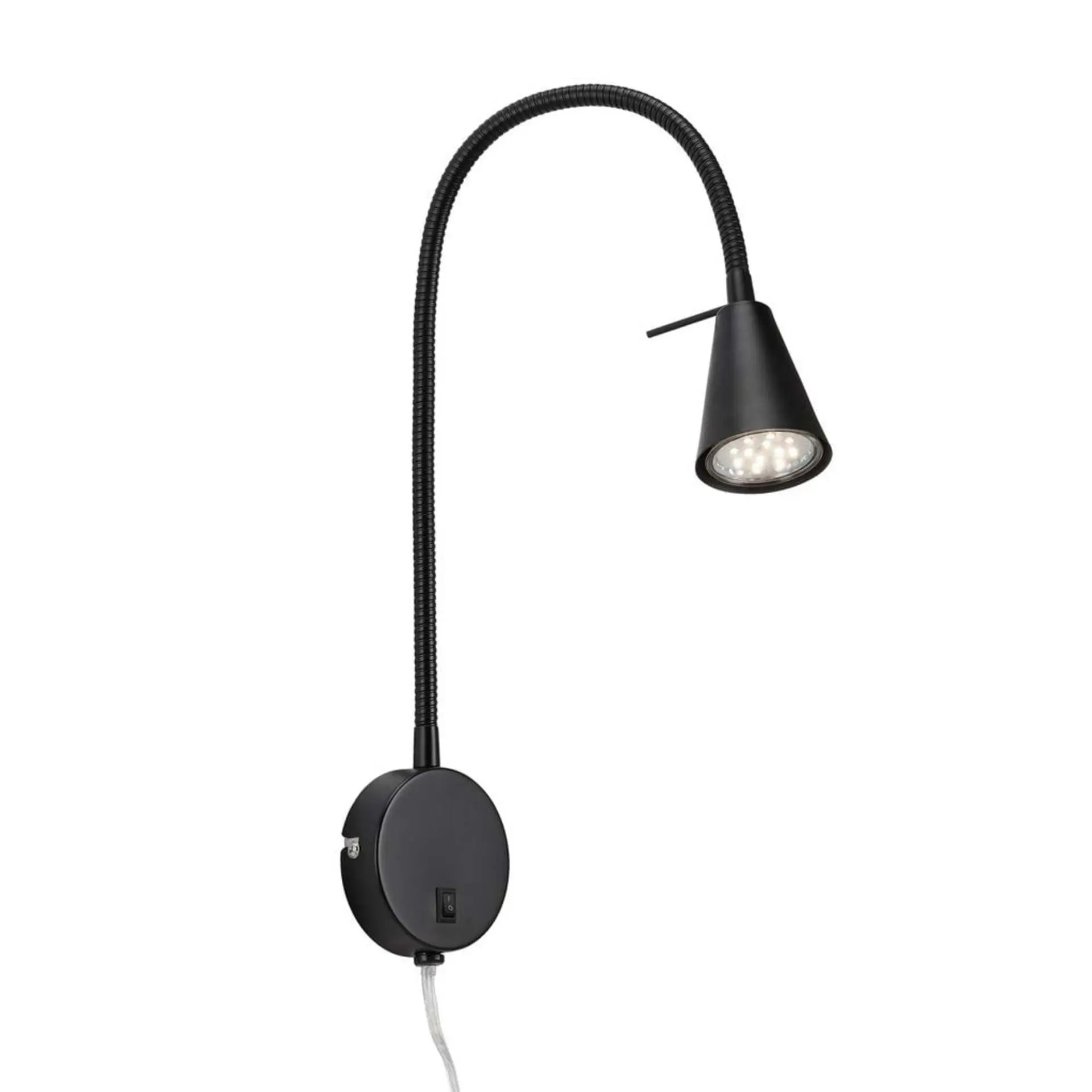 BRI 2082-015 Flexibilní nástěnné svítidlo 45 cm 1xGU10 5W 400lm černá - BRILONER