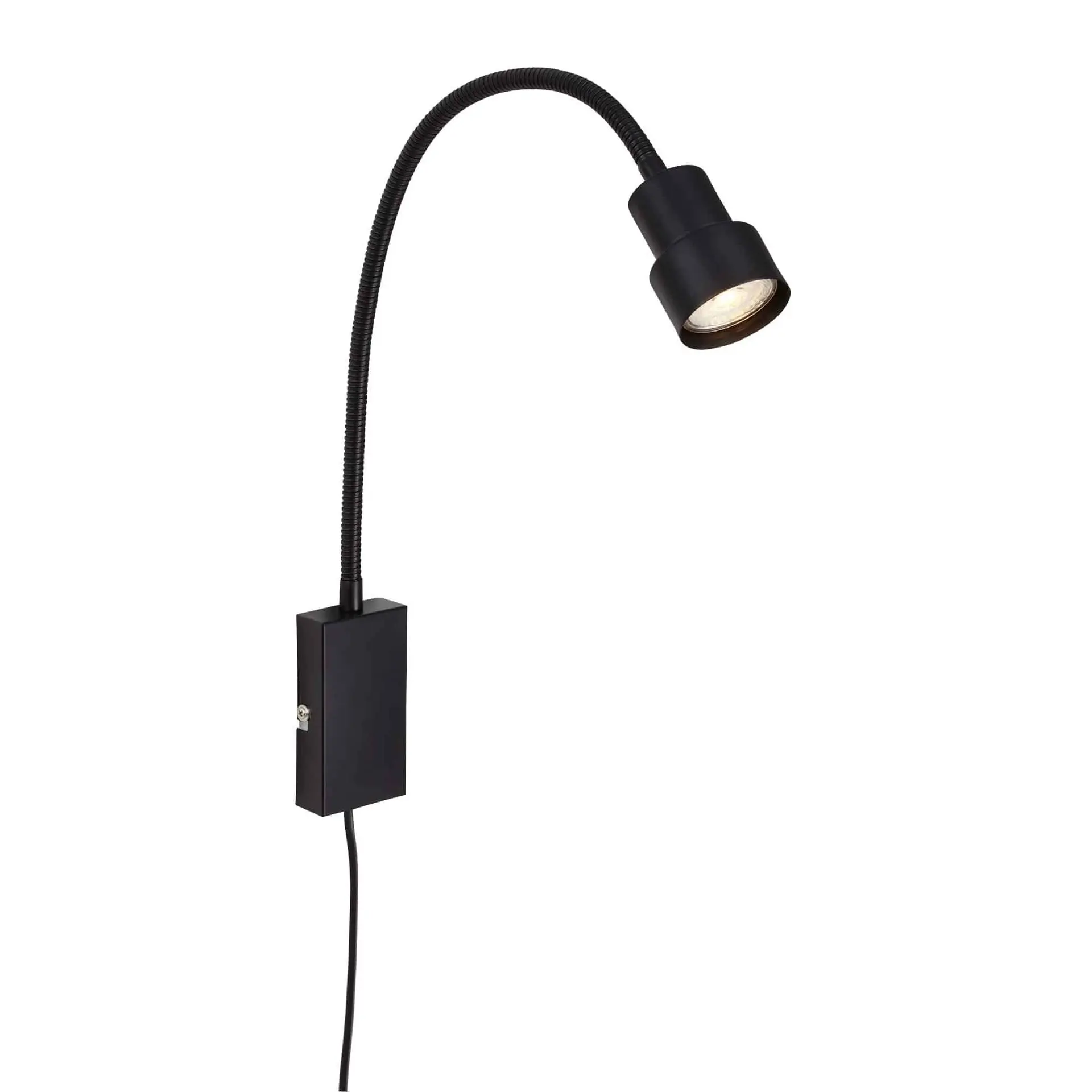 BRI 2085-015 Svítidlo k posteli s dotykovým vypínačem 69 cm 1xGU10 5W 400lm černá - BRILONER
