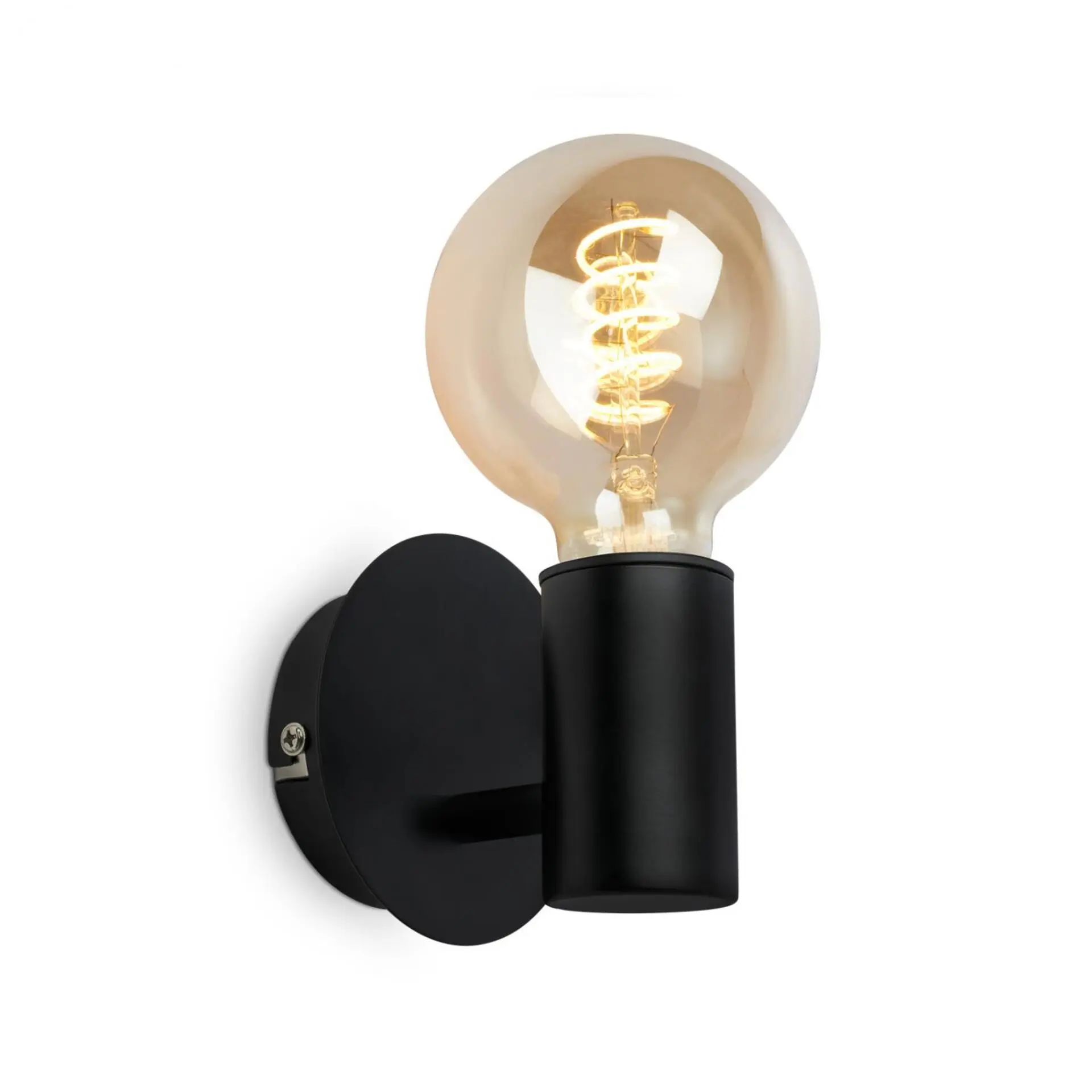 BRILO 2115015 Nástěnné svítidlo 10 cm 1x E27 max. 10 W černá - BRILO