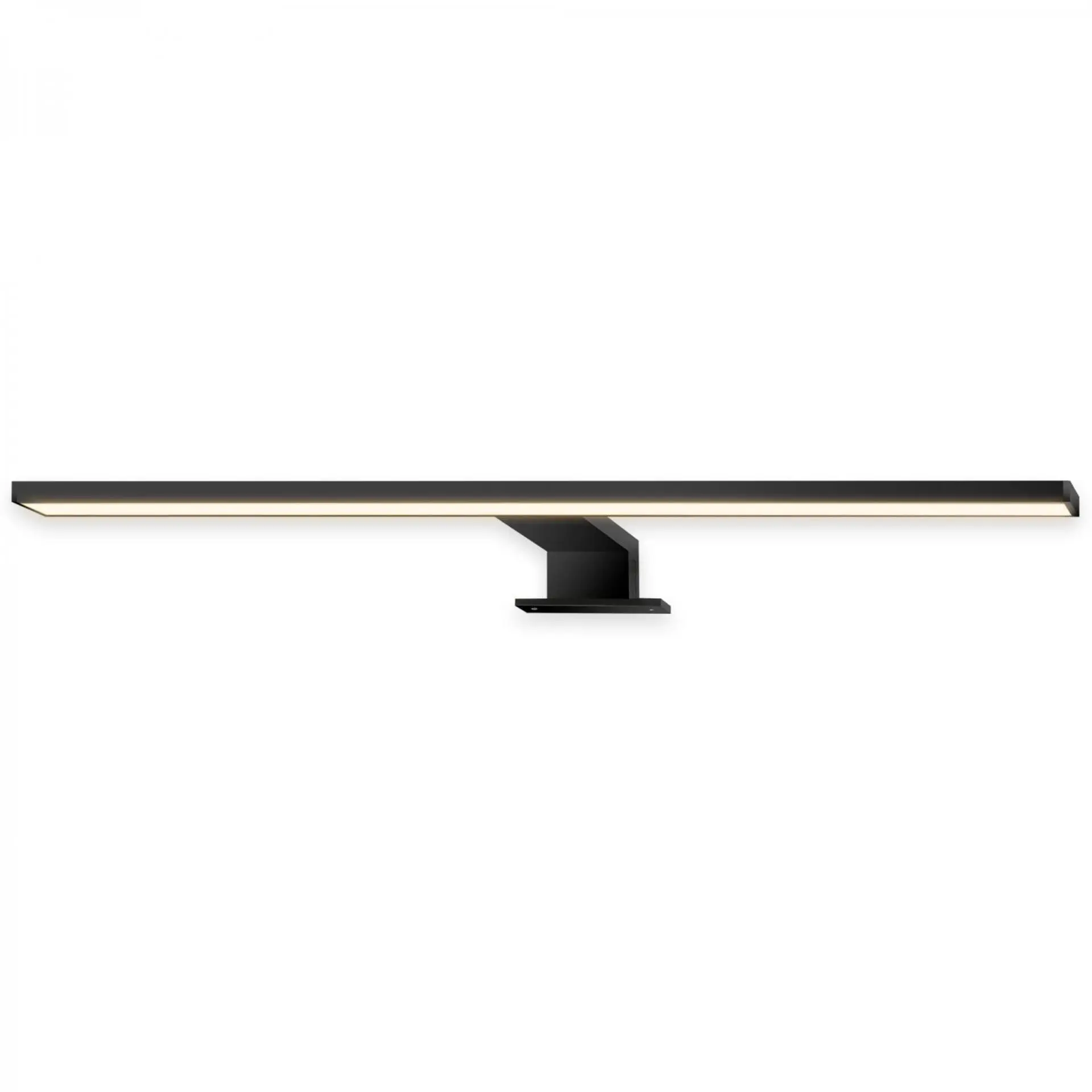 BRI 2194015 Dun svítidlo k zrcadlu - 10W, 1000lm, LED, 2 způsoby montáže, 50 cm, teplá bílá, černá - BRILONER